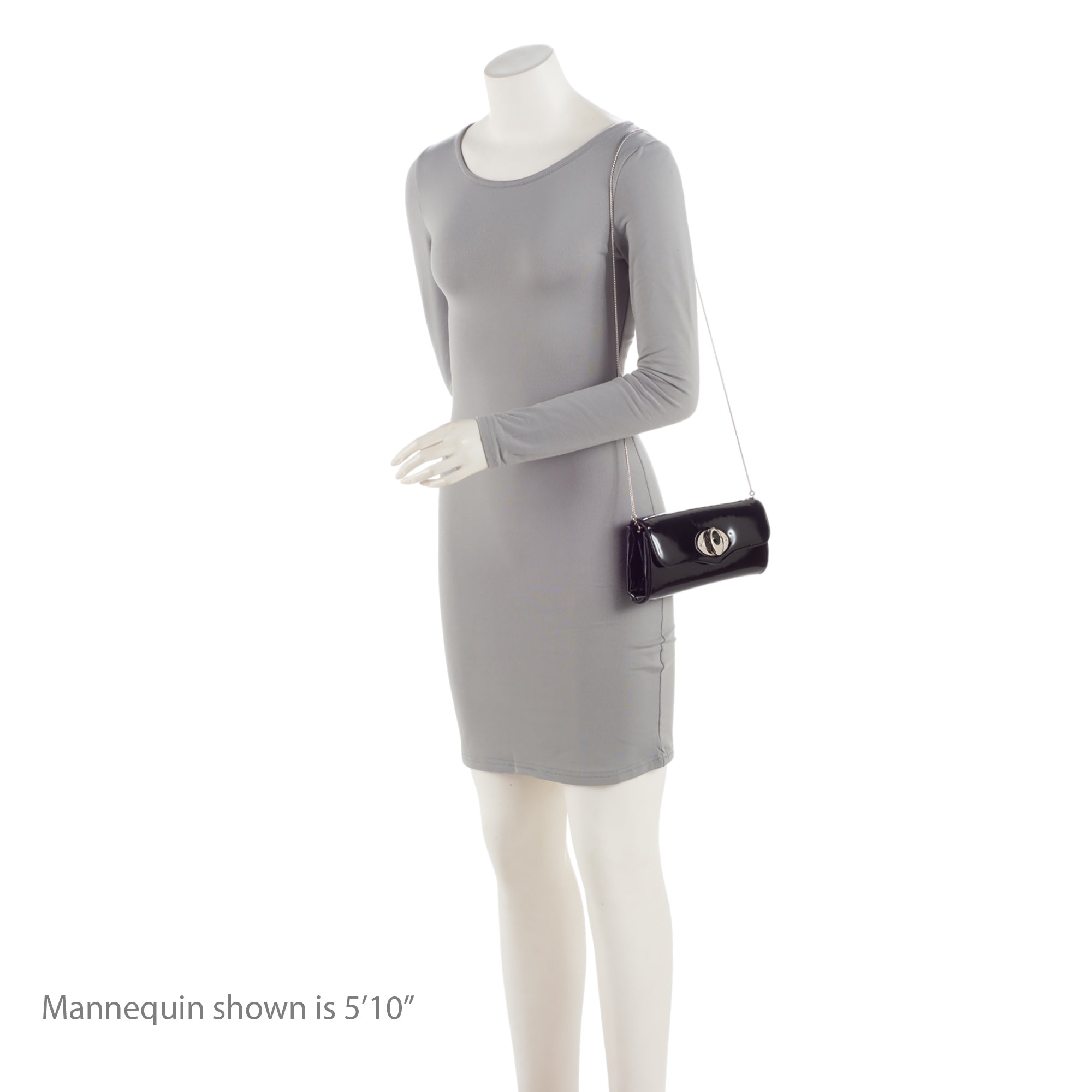 Judith Leiber Patent Leather Crystal Turnlock Clutch (SHF-D1Or7j)