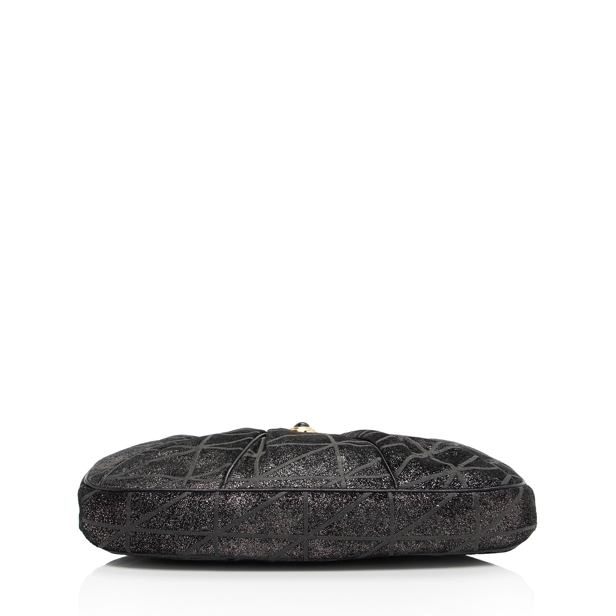 Judith Leiber Vintage Metallic Suede Clutch (SHF-XHscqg)