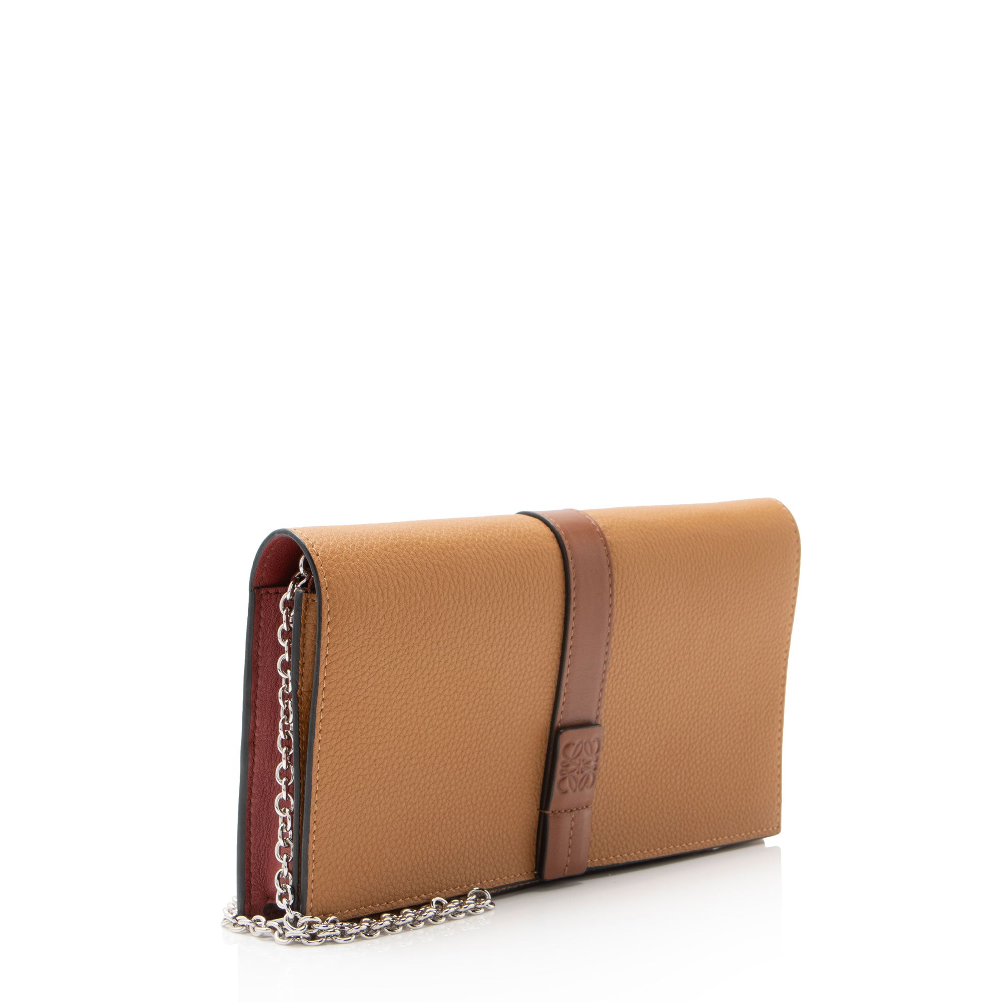 Loewe Grained Calfskin Chain Wallet
