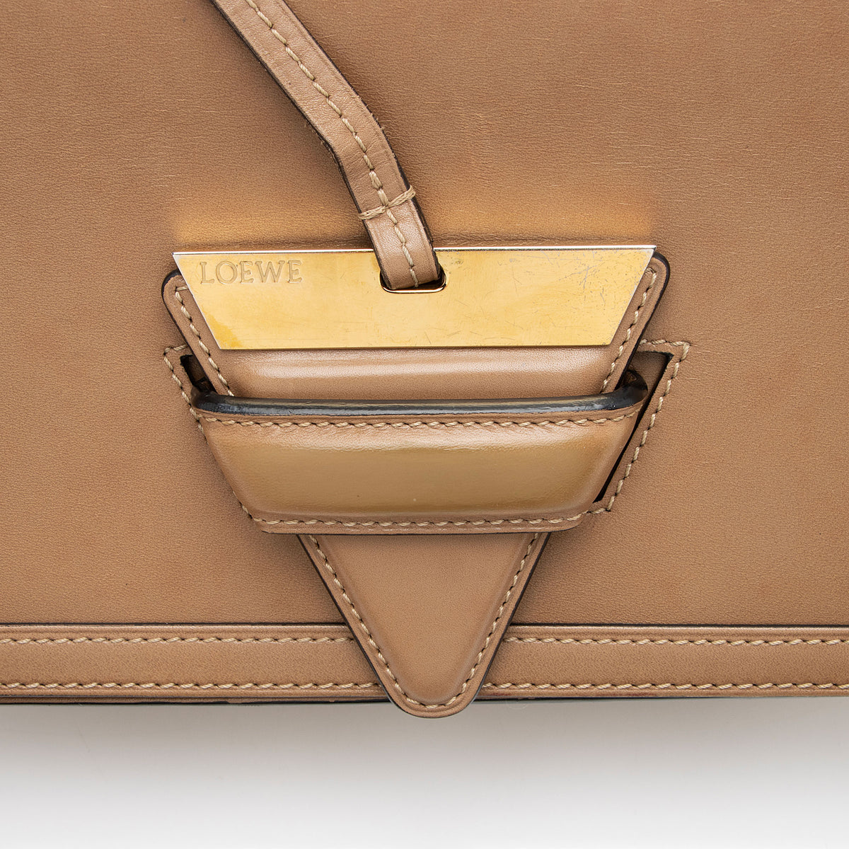 Loewe Leather Barcelona Shoulder Bag