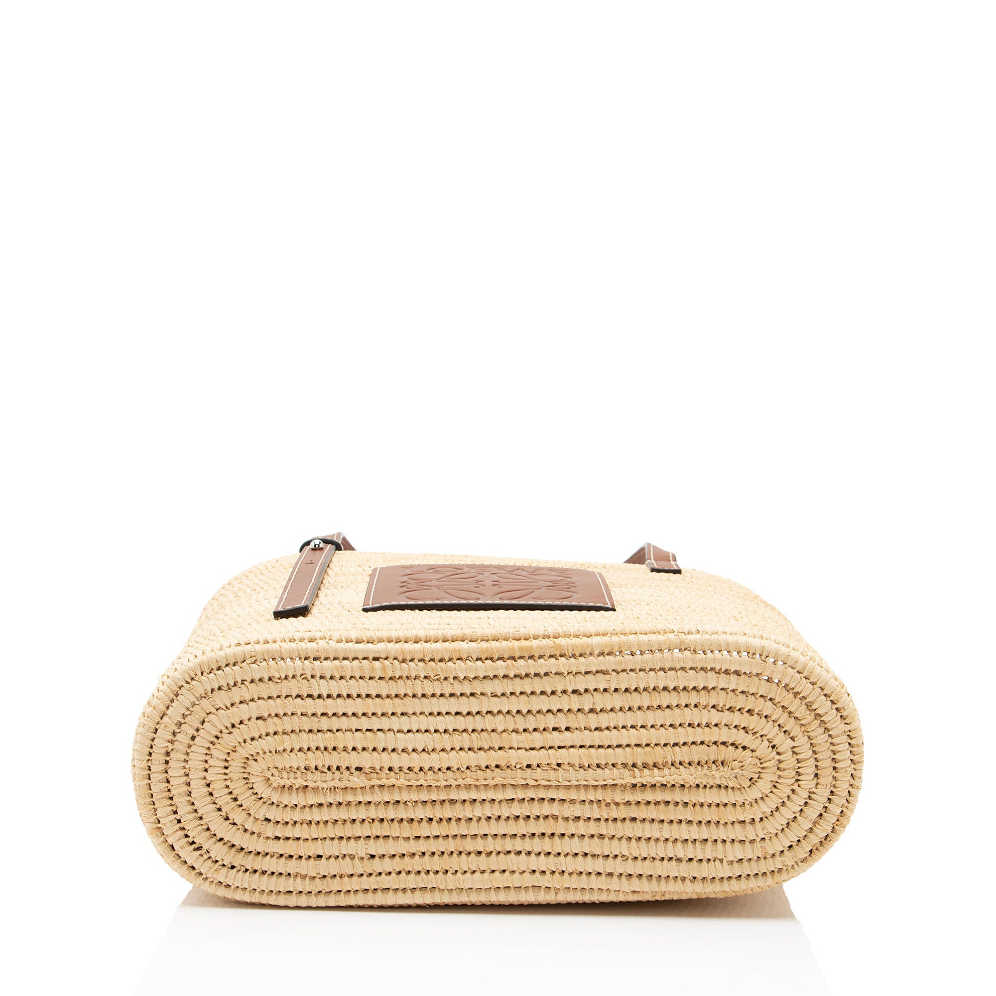 Loewe Raffia Square Basket Small Tote