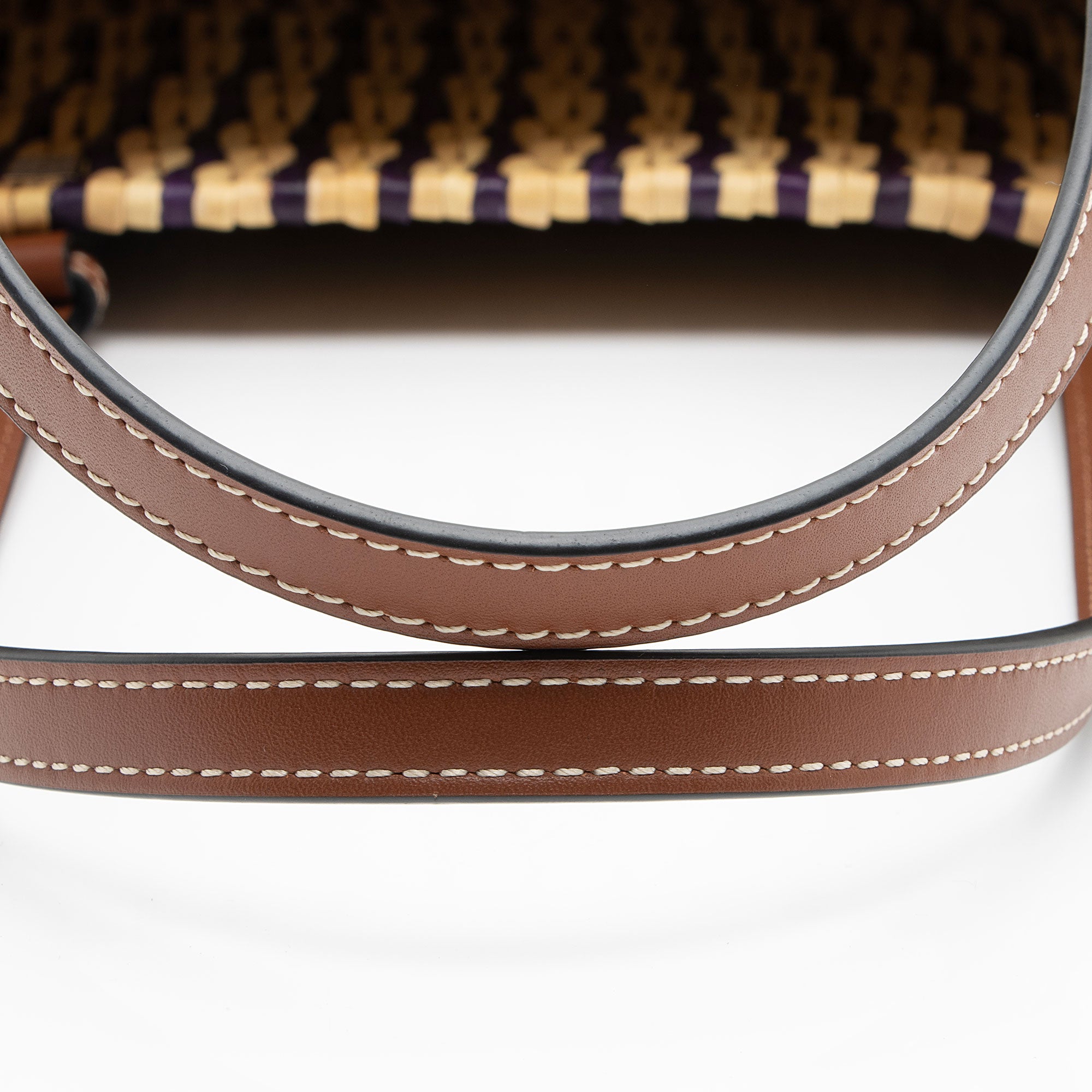 Loewe Raffia Square Basket Tote (SHF-xw84s2)