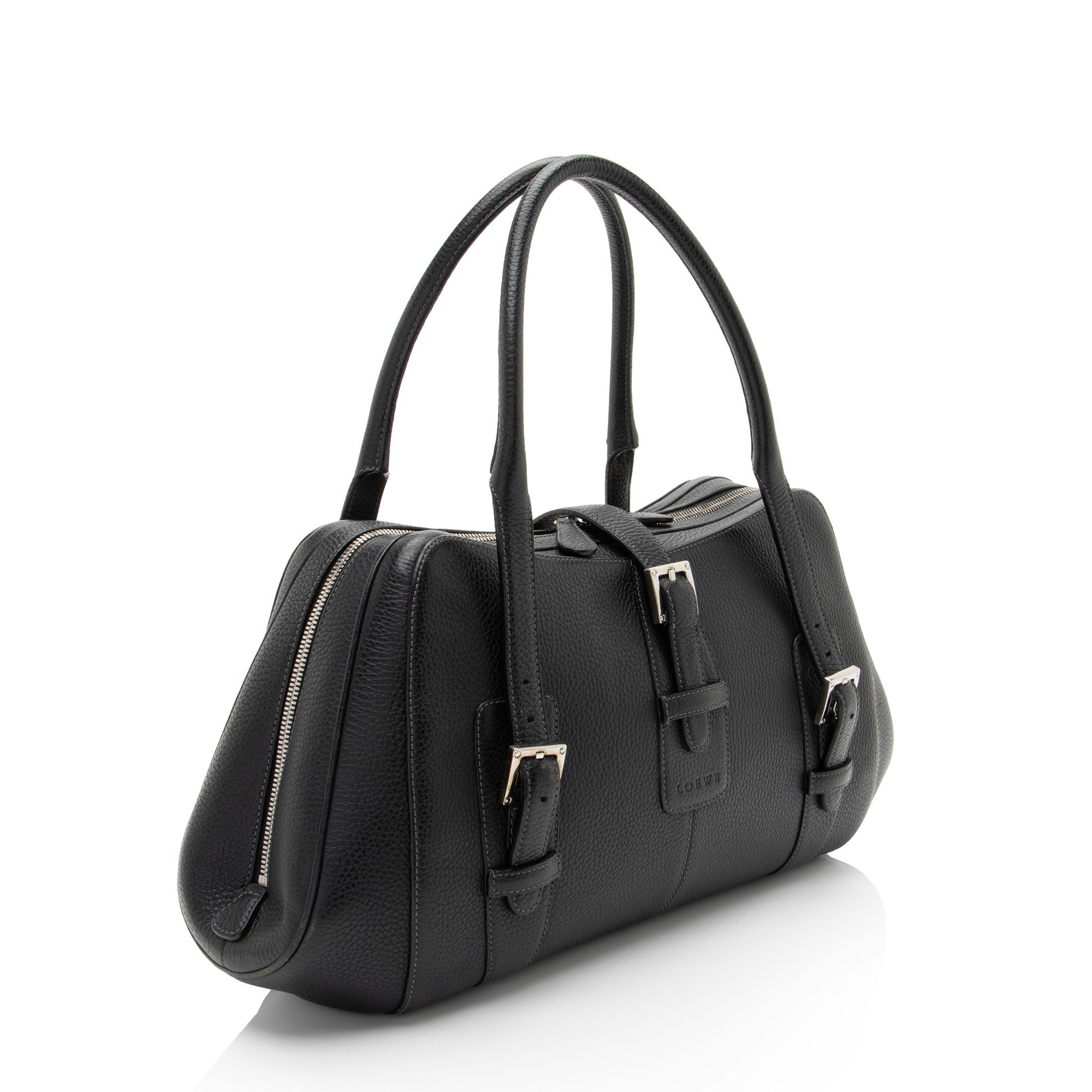 Loewe Vintage Grained Calfskin Senda Satchel