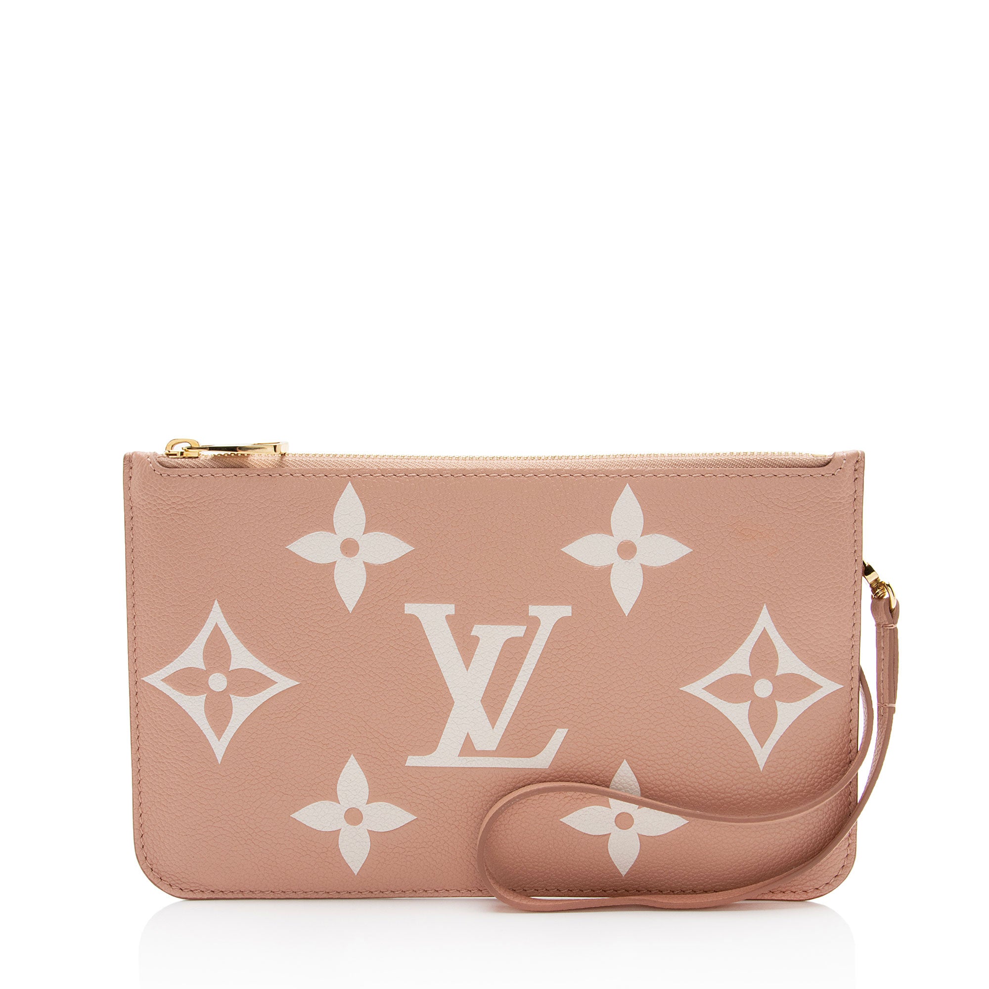 Louis Vuiiton Giant Monogram Empreinte Bicolor Neverfull MM Pochette