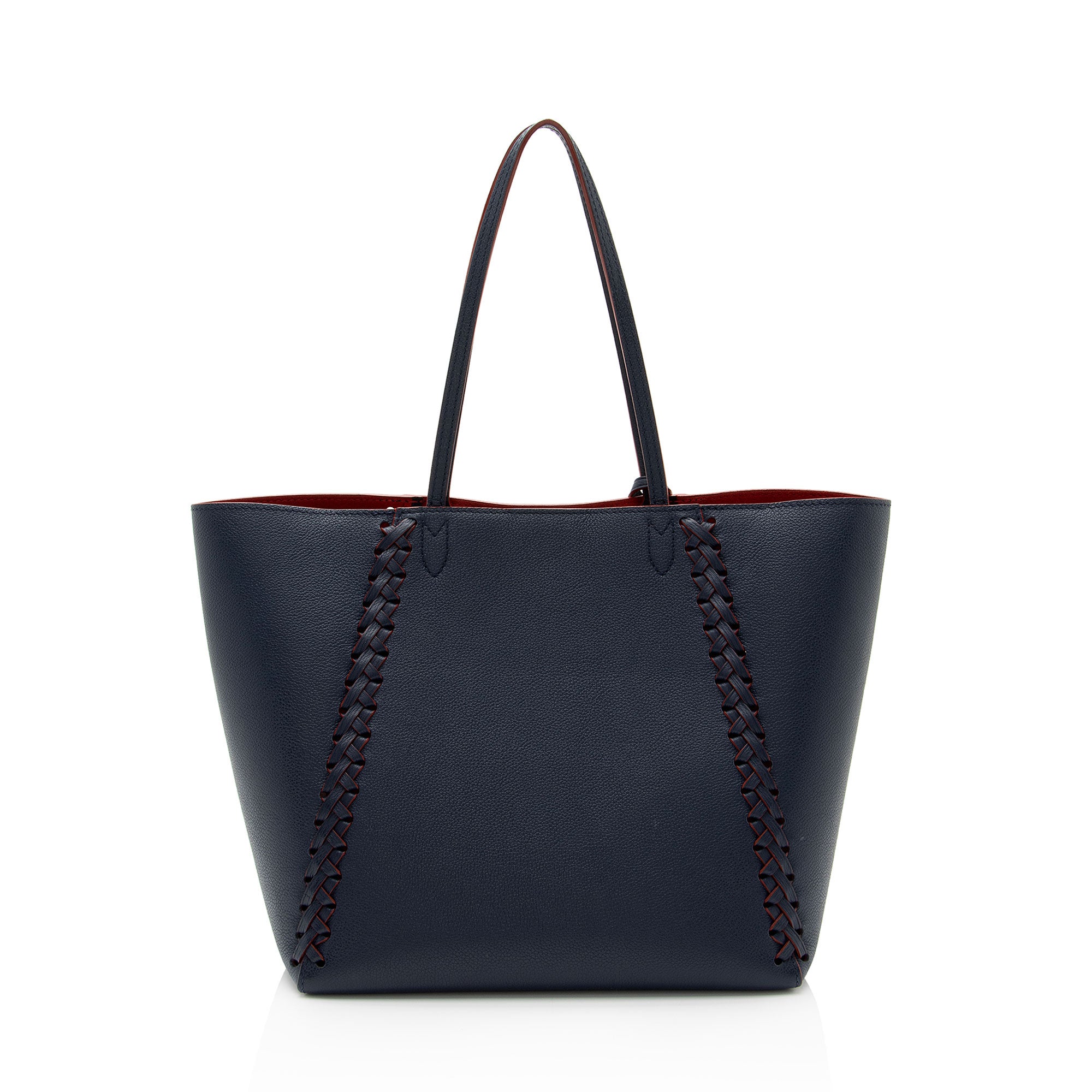 Louis Vuitton Calfskin Braided Lockme Cabas Tote (SHF-U3RwBn)