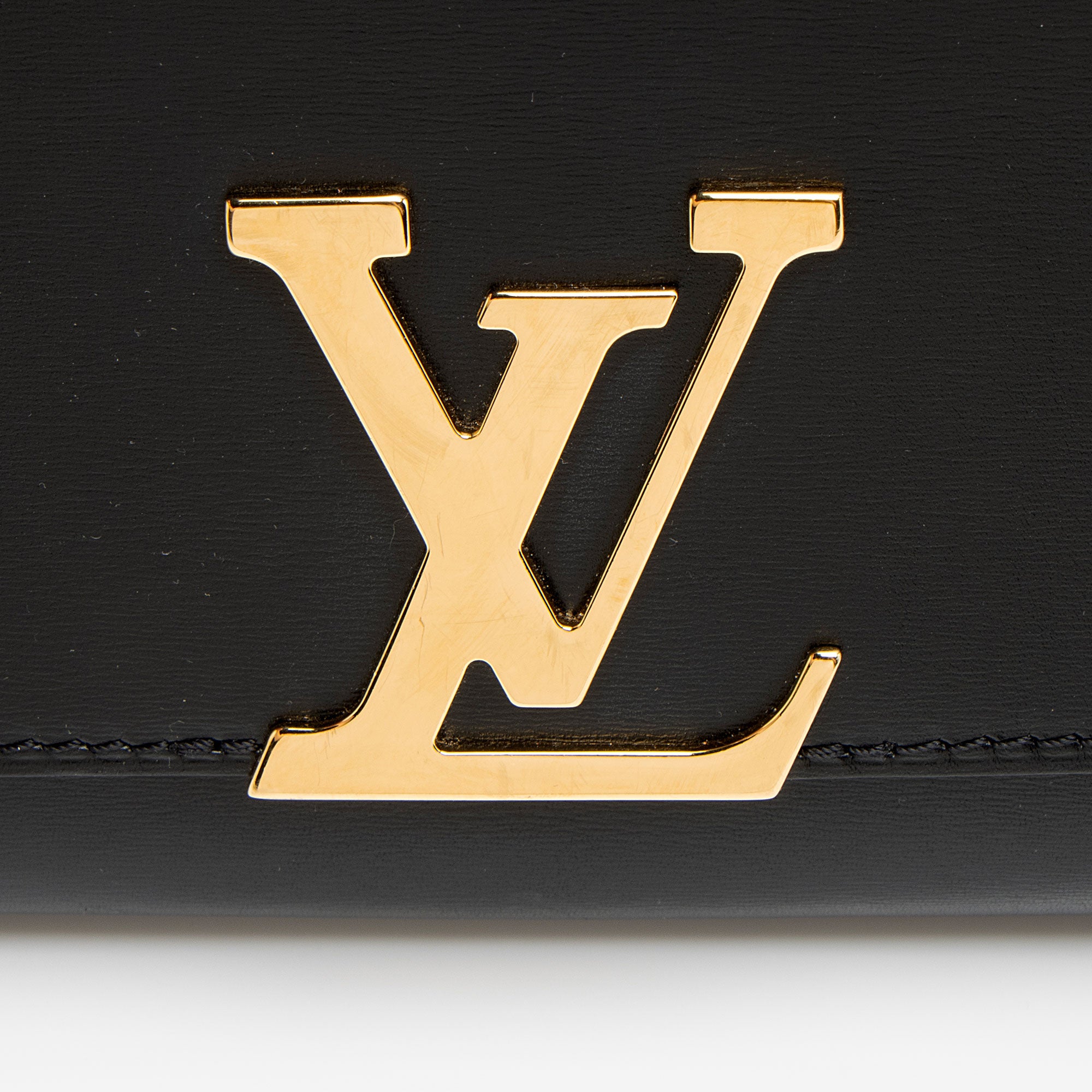 Louis Vuitton Calfskin Chain Louise GM Clutch