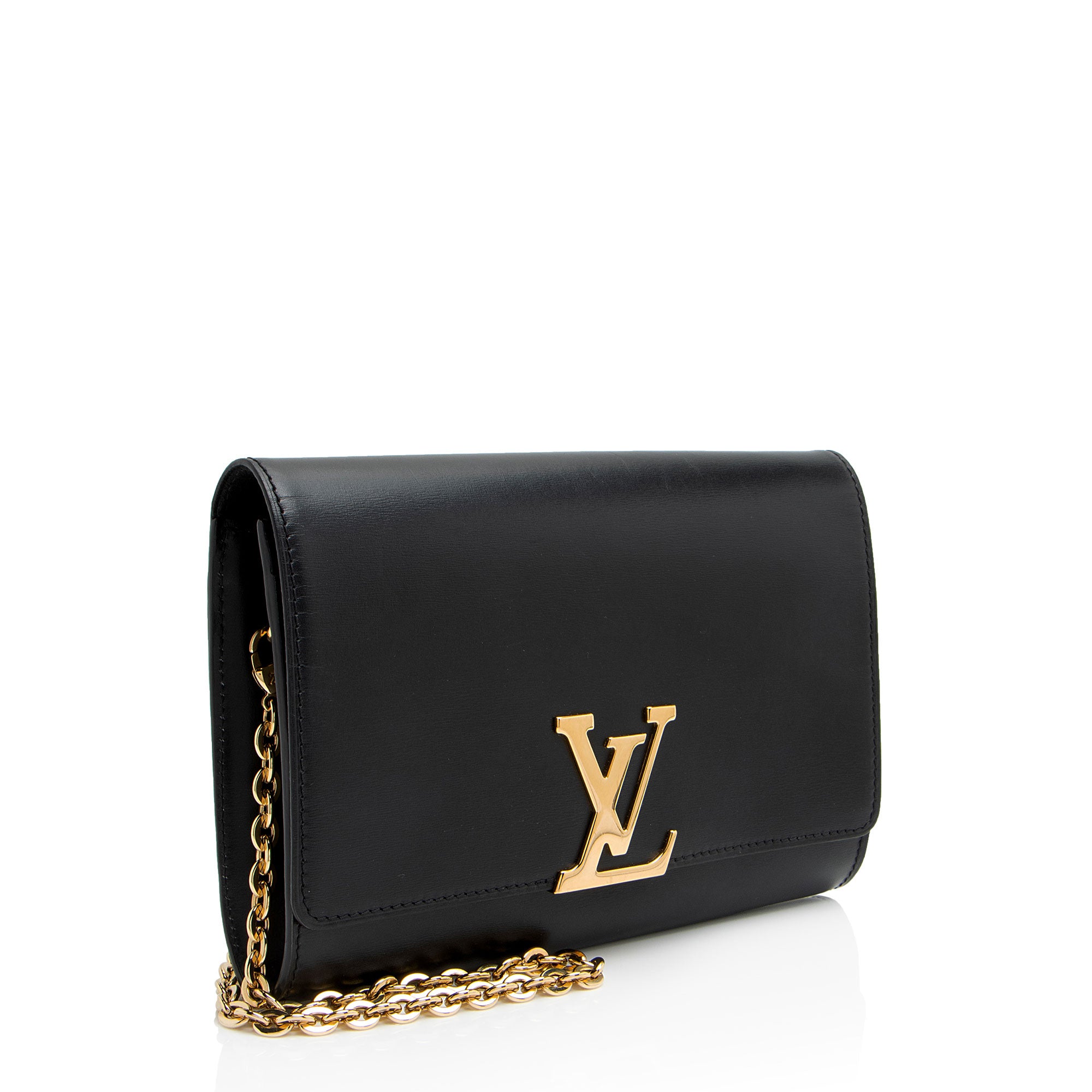 Louis Vuitton Calfskin Chain Louise GM Clutch