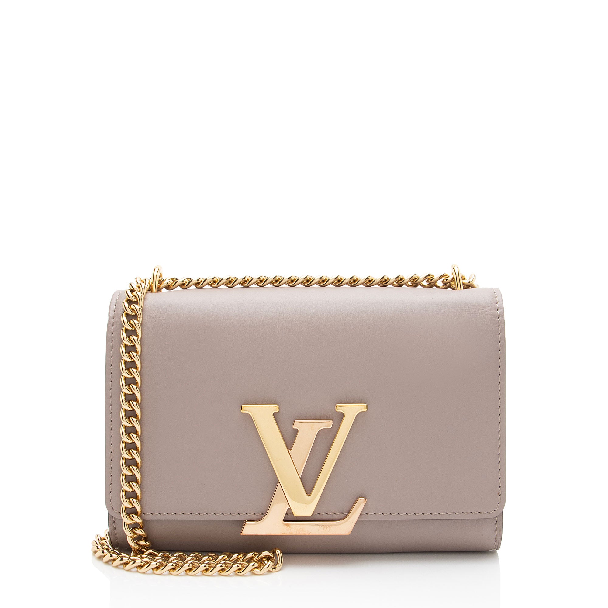 Louis Vuitton Calfskin Chain Louise Shoulder Bag