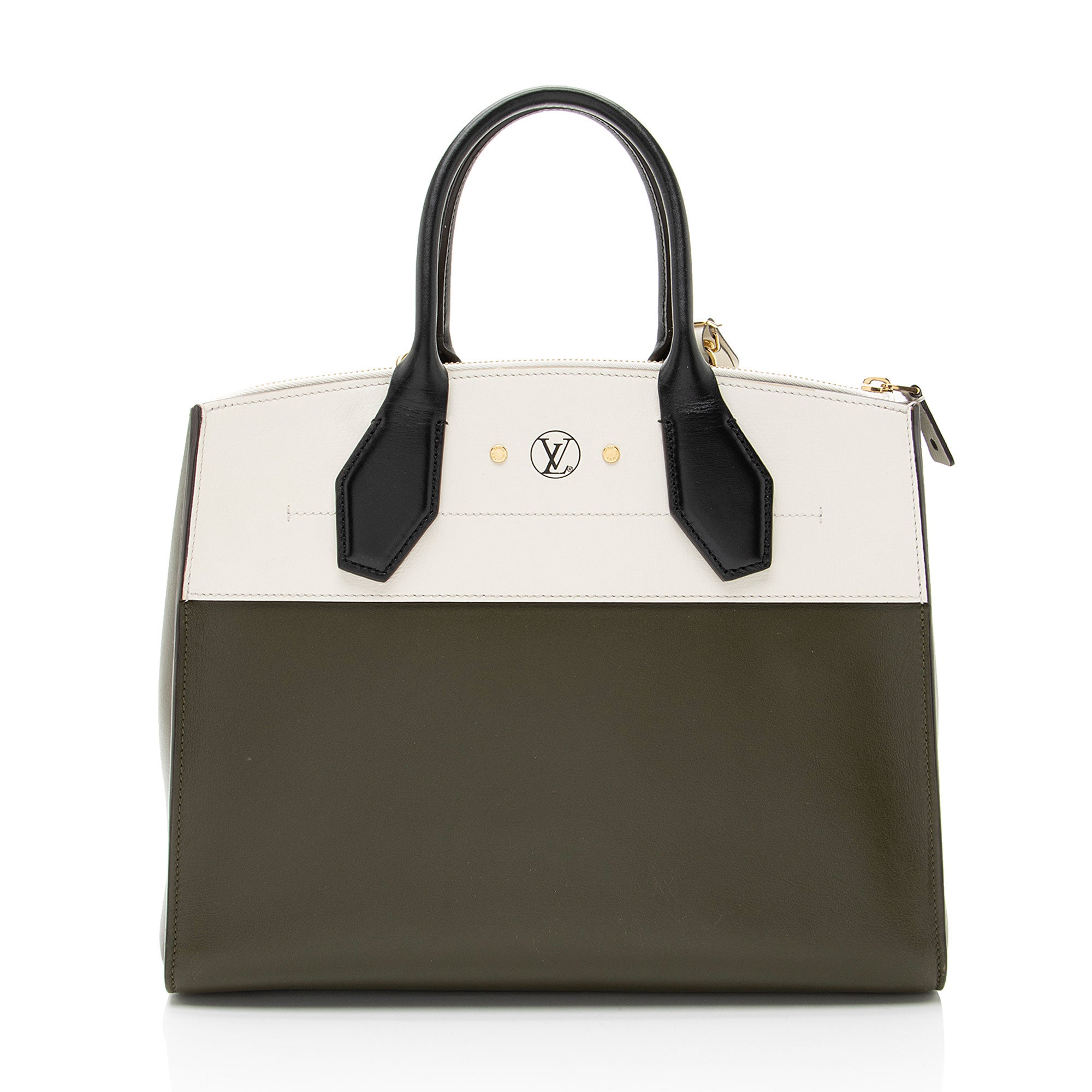 Louis Vuitton Calfskin City Steamer MM Tote