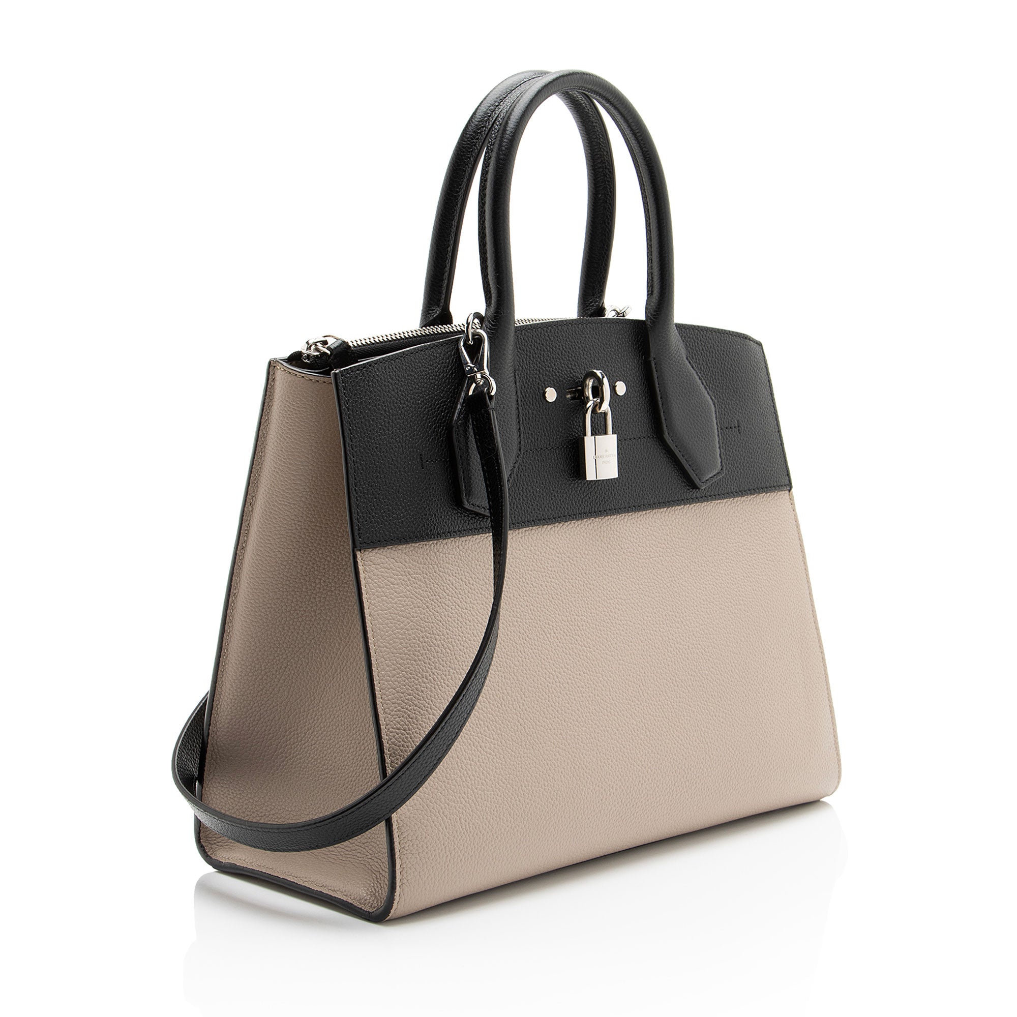 Louis Vuitton Calfskin City Steamer MM Tote
