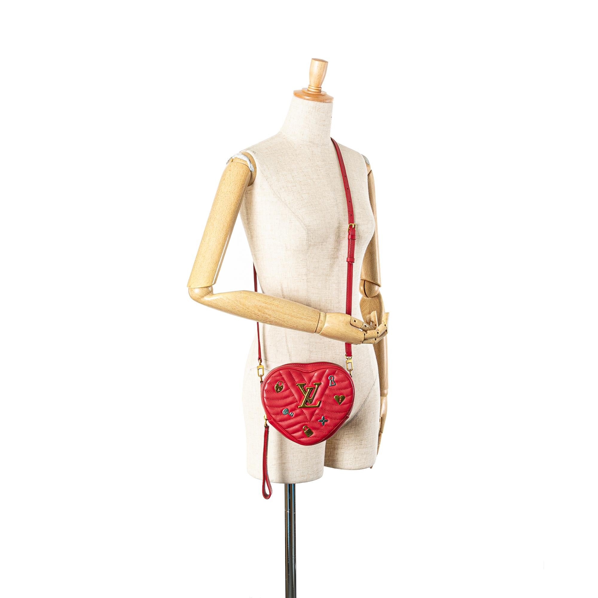 Louis Vuitton Calfskin Embellished New Wave Love Lock Crossbody
