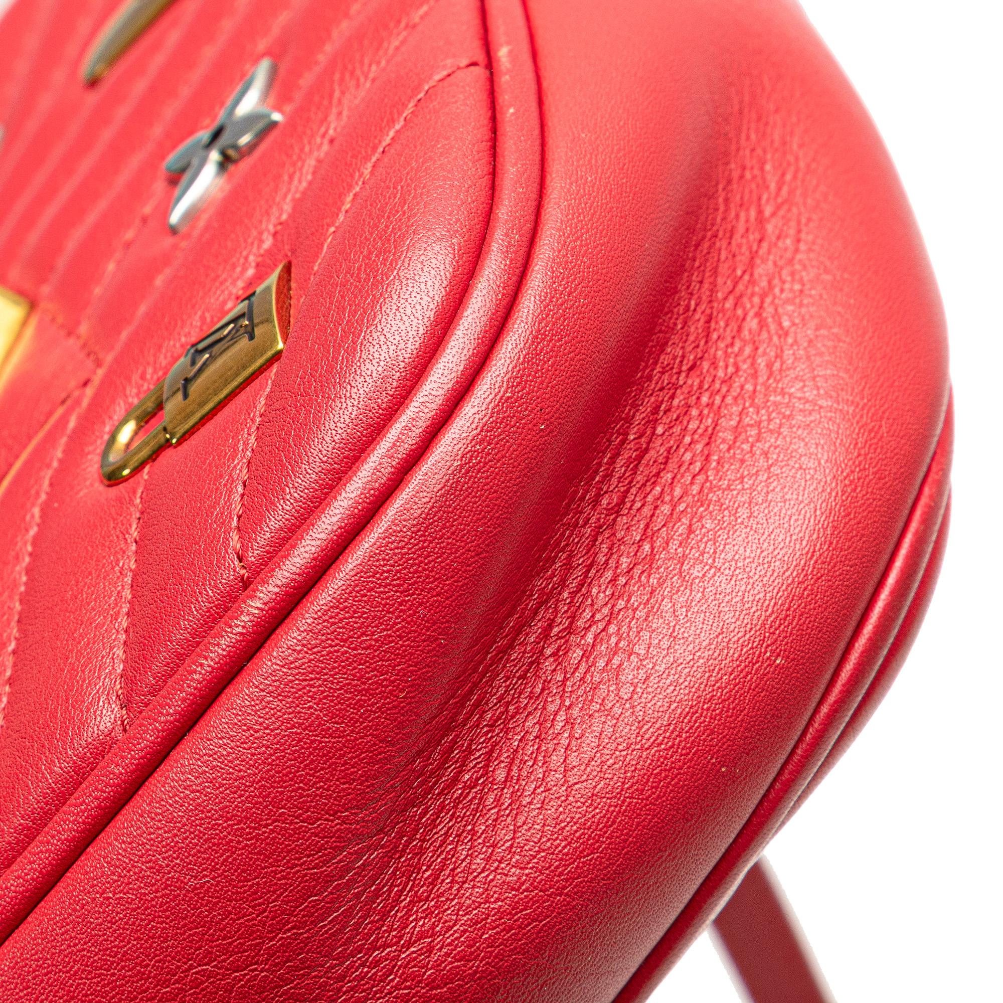 Louis Vuitton Calfskin Embellished New Wave Love Lock Crossbody