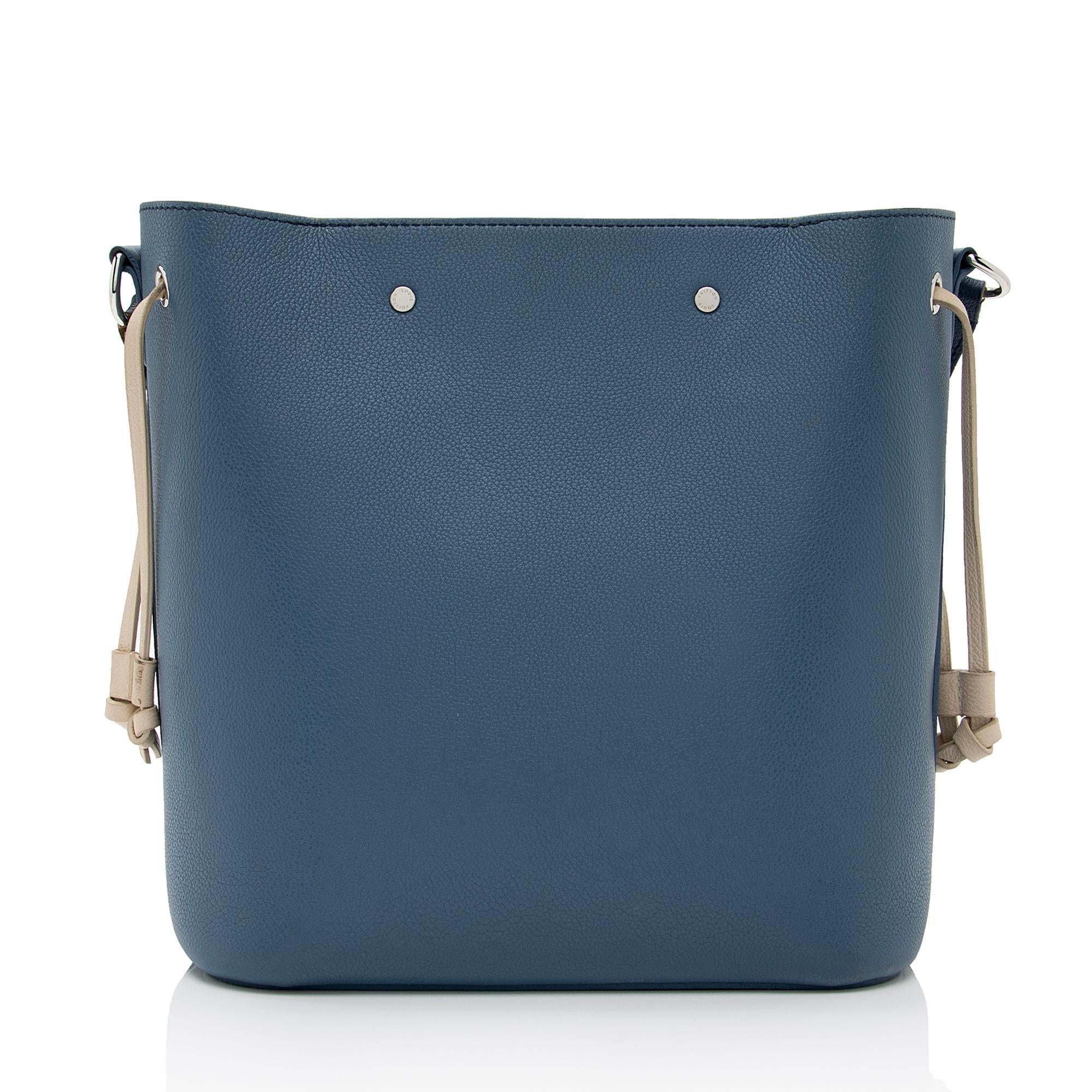 Louis Vuitton Calfskin Lockme Bucket Bag (SHF-ScNH8i)