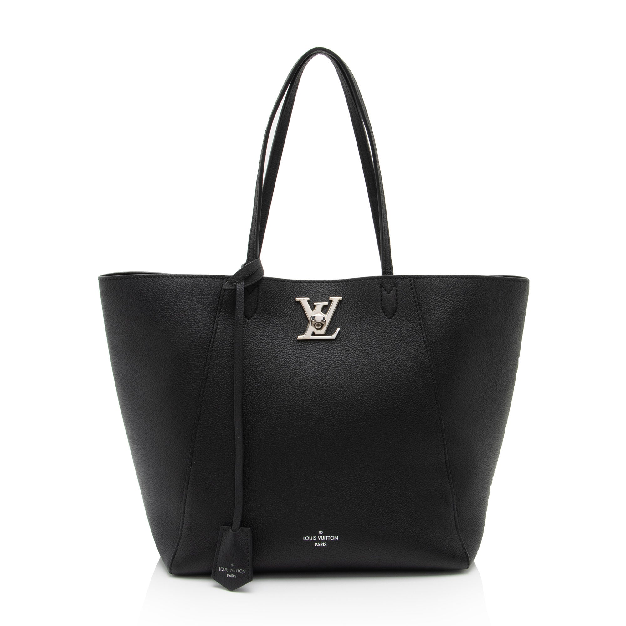 Louis Vuitton Calfskin Lockme Cabas Tote (SHF-7iUW7Z)