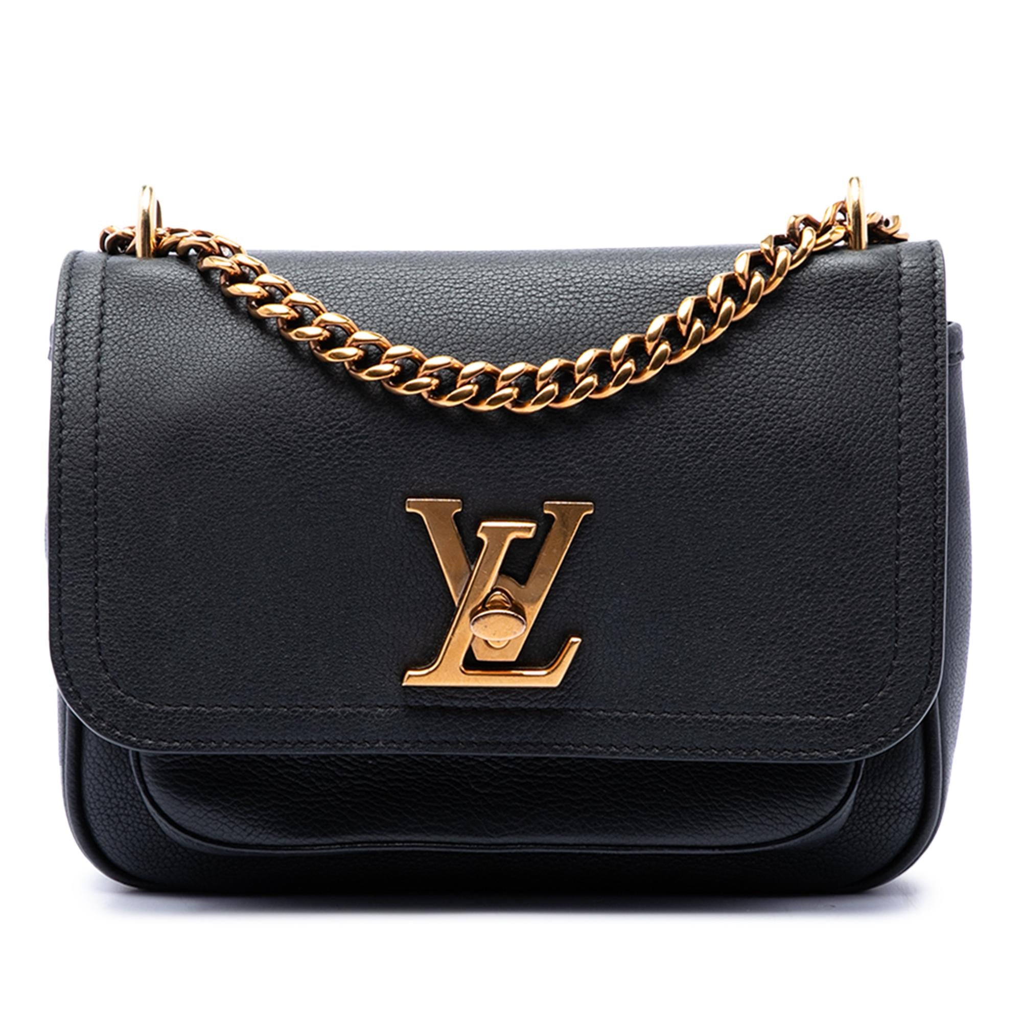 Louis Vuitton Calfskin Lockme Chain Shoulder Bag