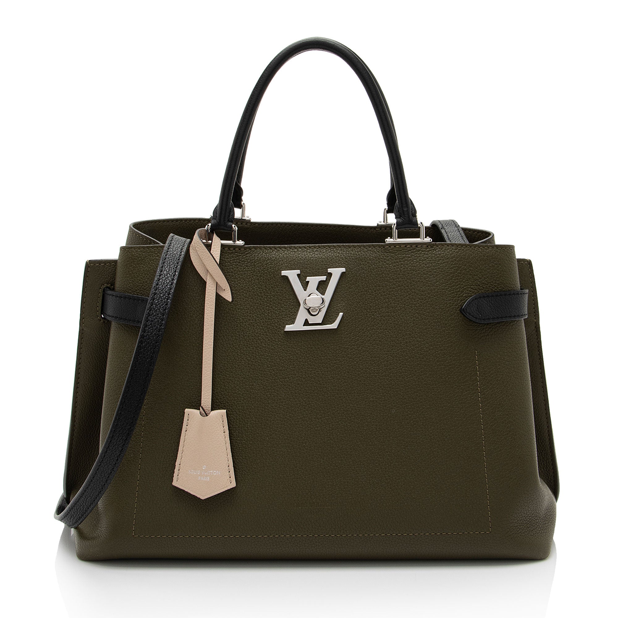 Louis Vuitton Calfskin Lockme Day Tote (SHF-4AIww8)