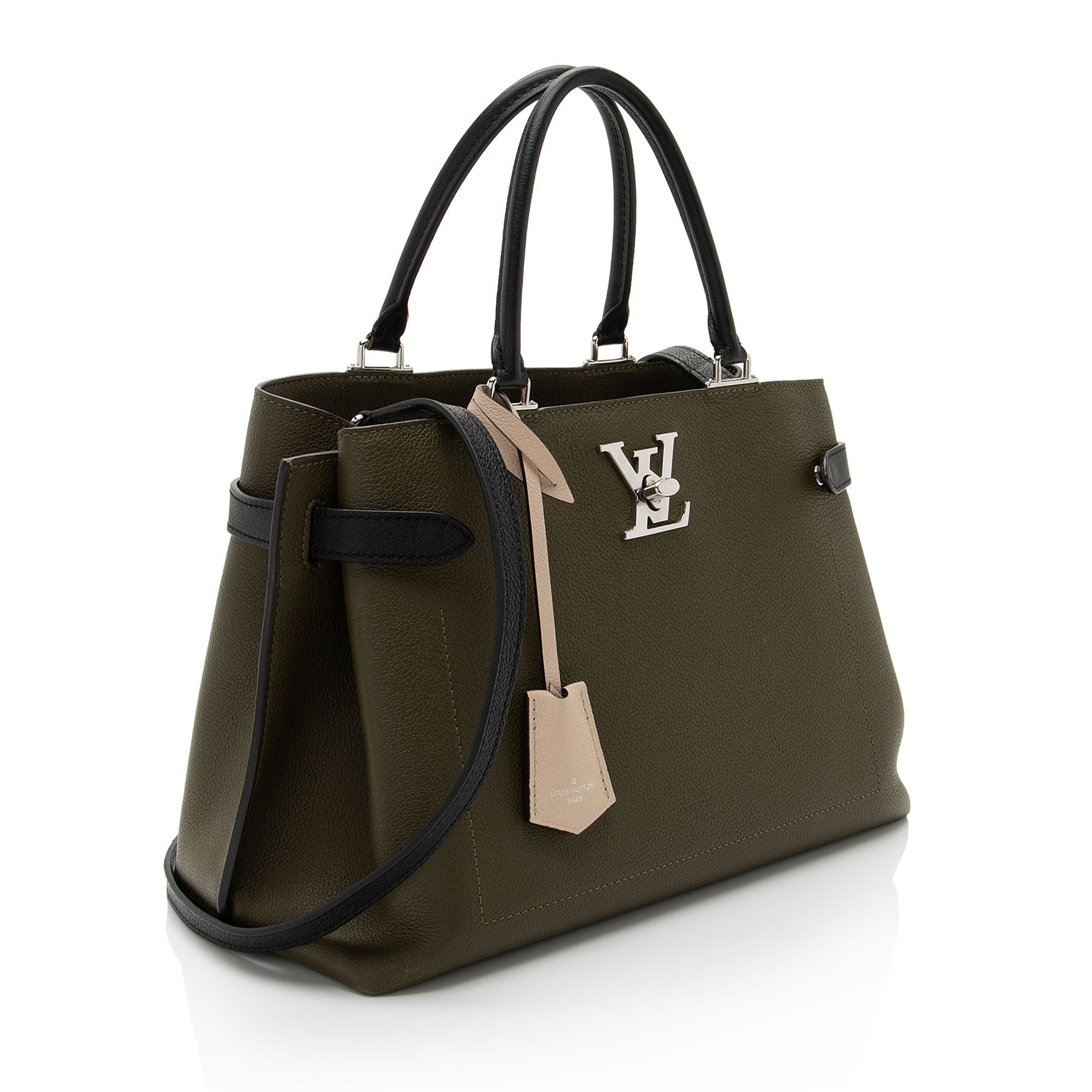 Louis Vuitton Calfskin Lockme Day Tote (SHF-4AIww8)