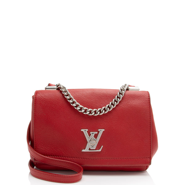 Louis Vuitton Calfskin Lockme II BB Shoulder Bag (SHF-Qca0YX)