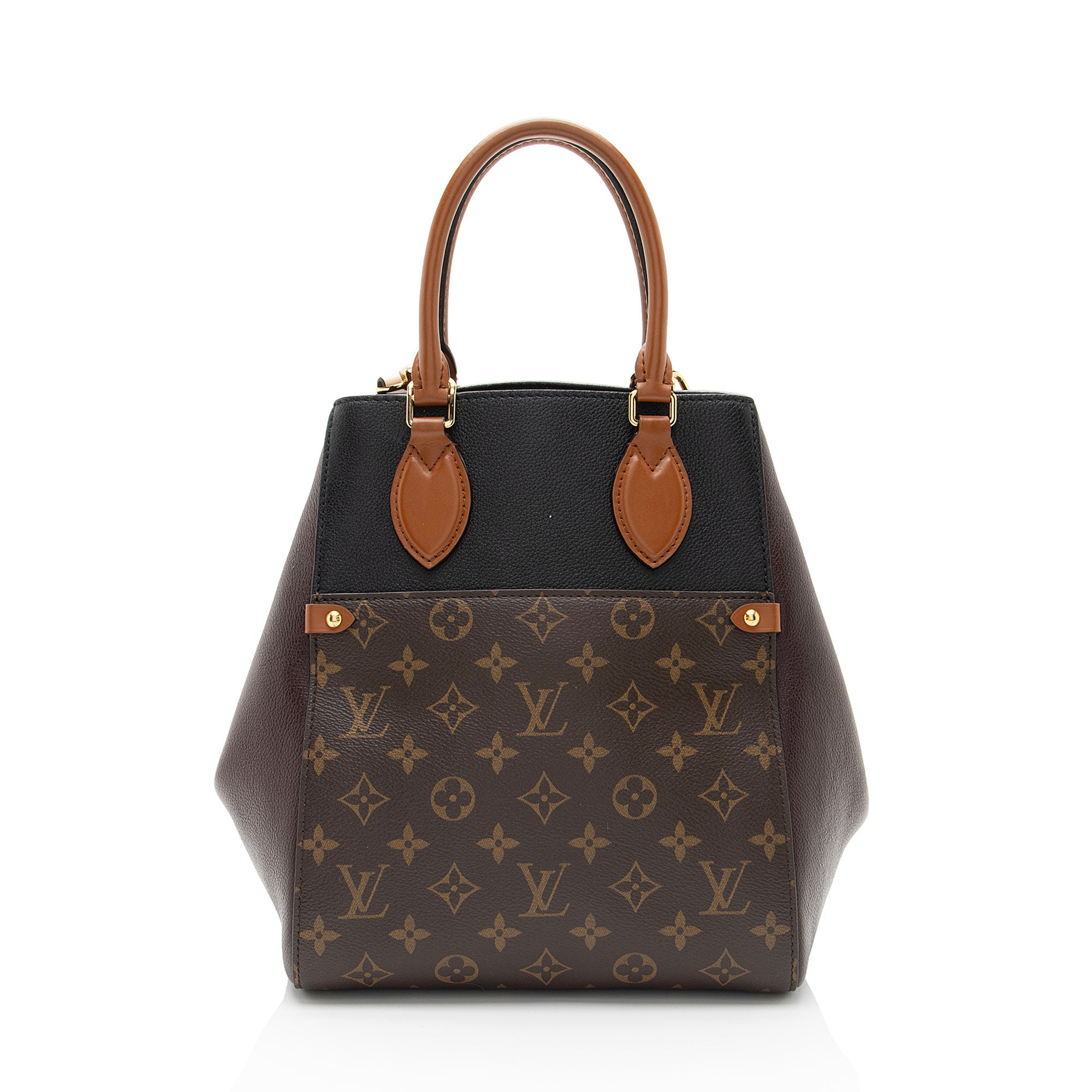 Louis Vuitton Calfskin Monogram Canvas Fold Tote MM
