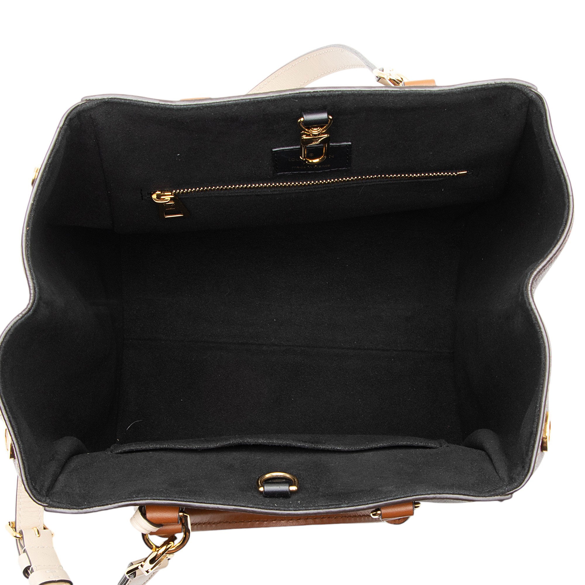 Louis Vuitton Calfskin Monogram Canvas Fold Tote MM