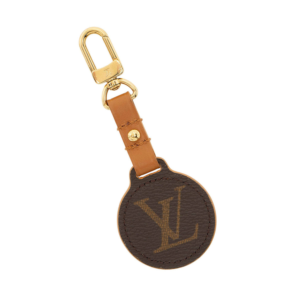 Louis Vuitton Calfskin Monogram Canvas Key Chain