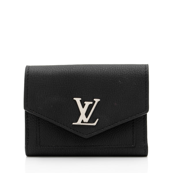 Louis Vuitton - Mylockme Calfskin Compact Wallet Noir