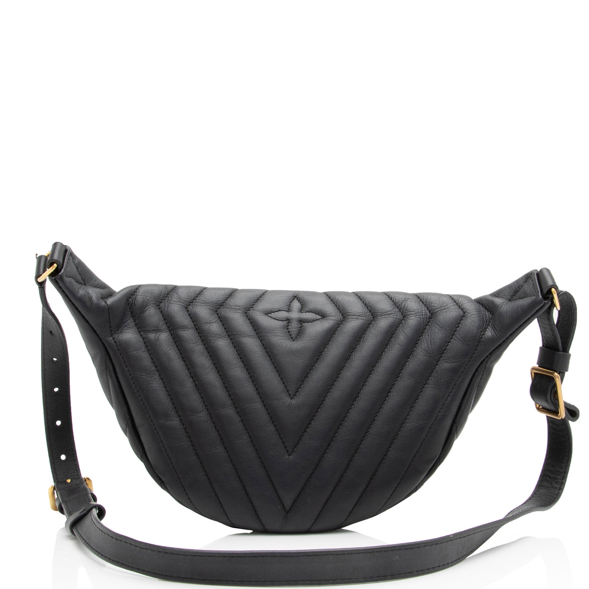 Louis Vuitton Calfskin New Wave Bumbag (SHF-X9NvBU)