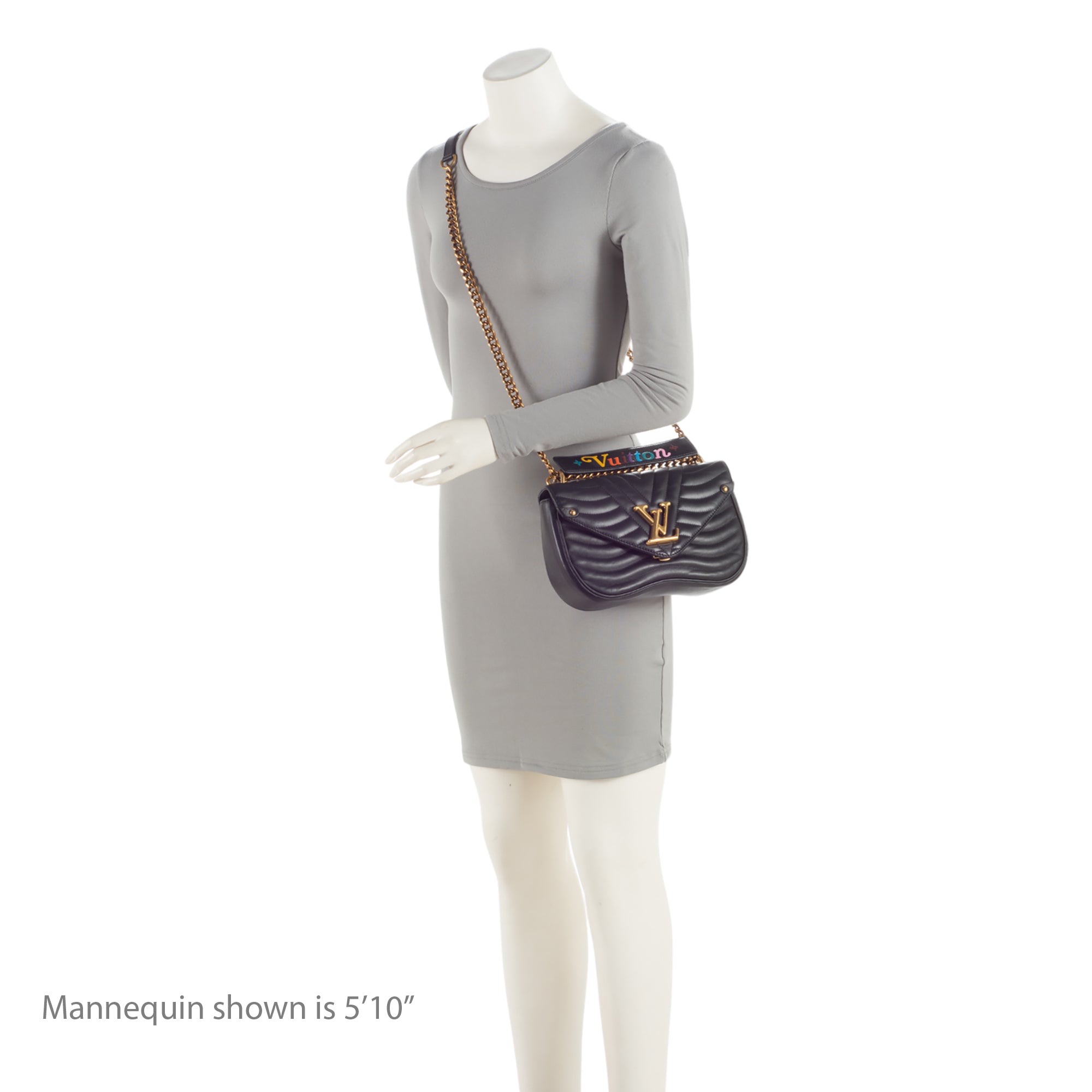 Louis Vuitton Calfskin New Wave Chain MM Shoulder Bag