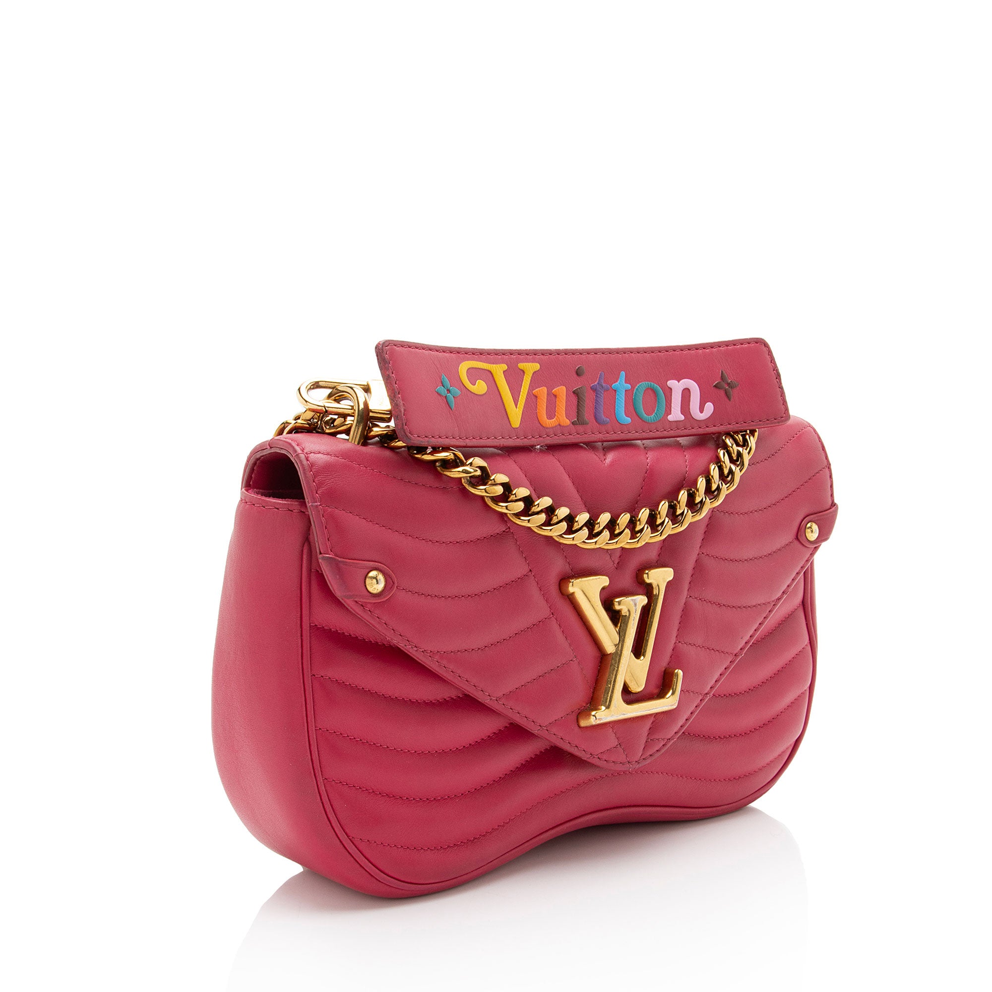 Louis Vuitton Calfskin New Wave Chain MM Shoulder Bag