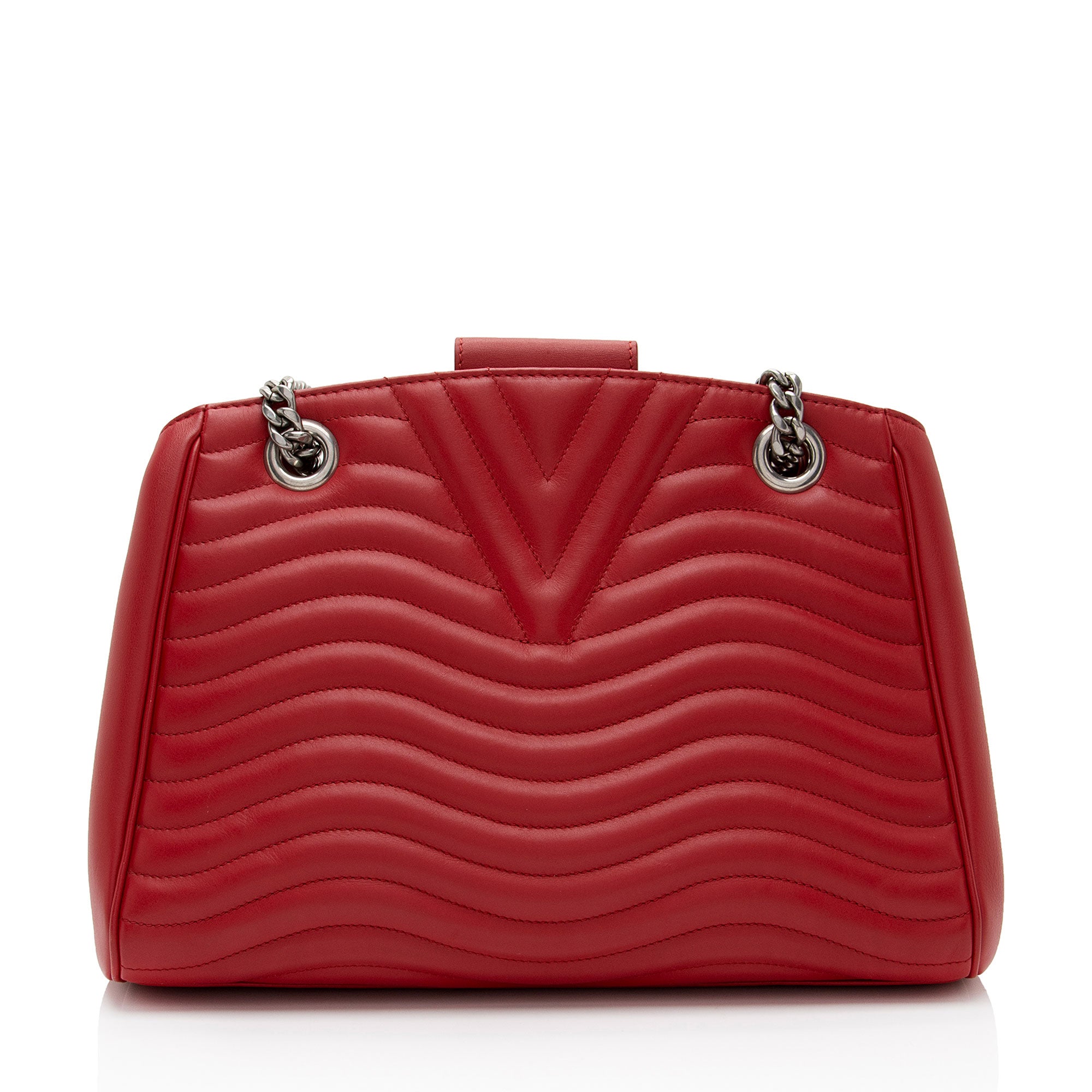 Louis Vuitton Calfskin New Wave Chain Tote (SHF-FEtc9L)