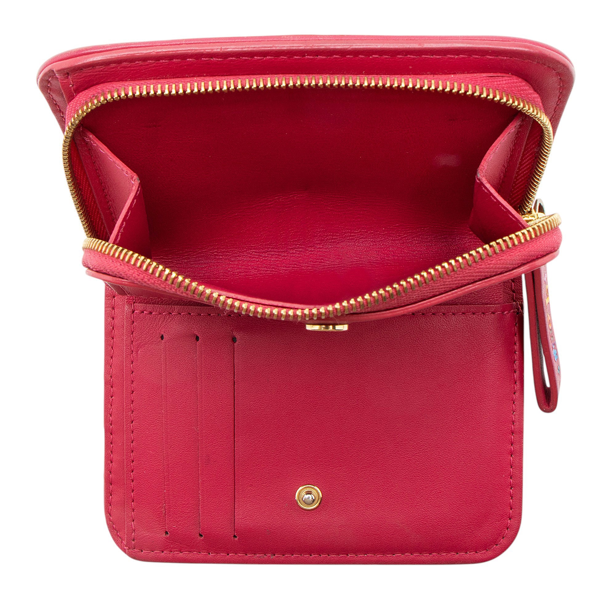 Louis Vuitton Calfskin New Wave Compact Zip Wallet