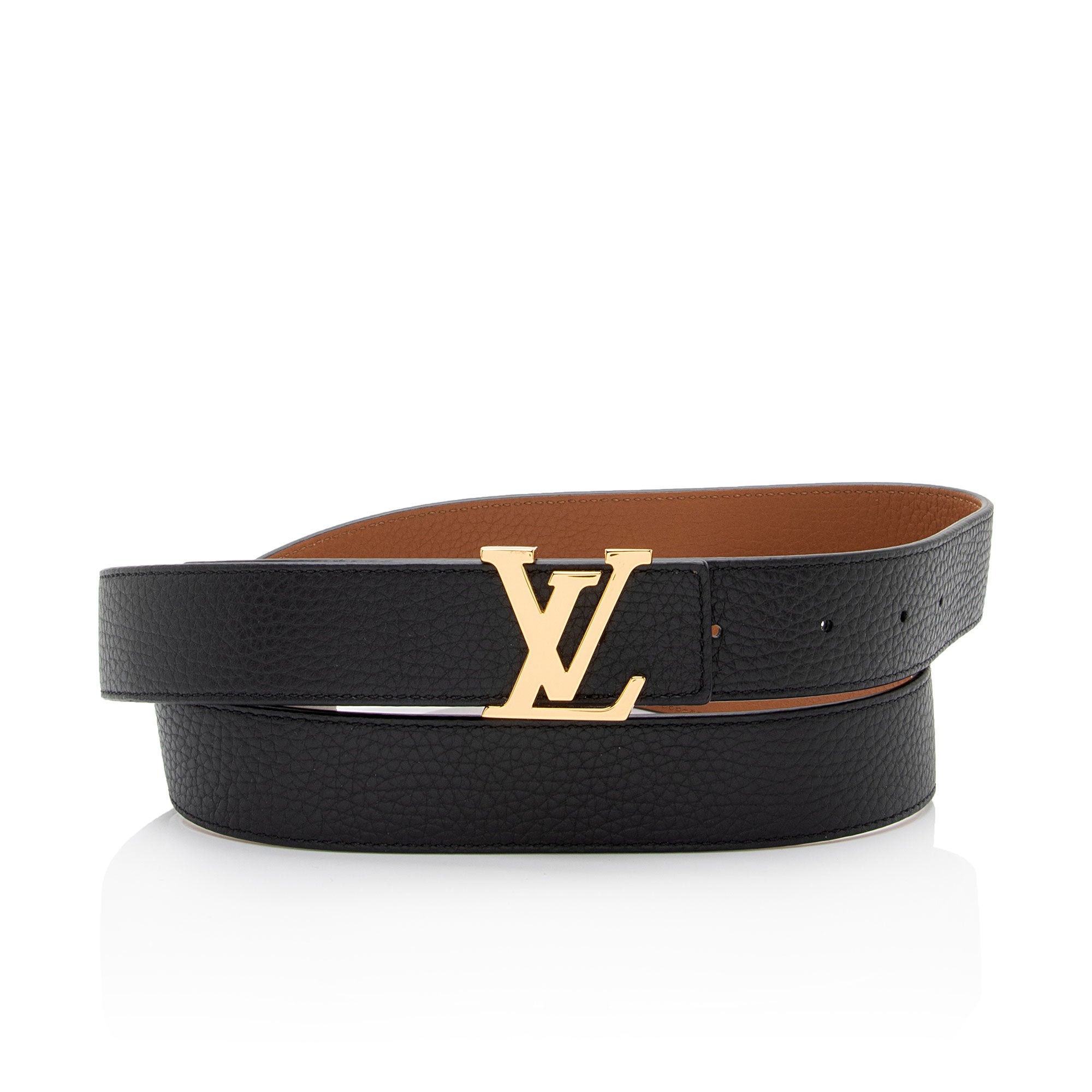 Louis Vuitton Calfskin Reversible Initiales 40mm Belt - Size 44 / 110 (SHF-Wznfad)