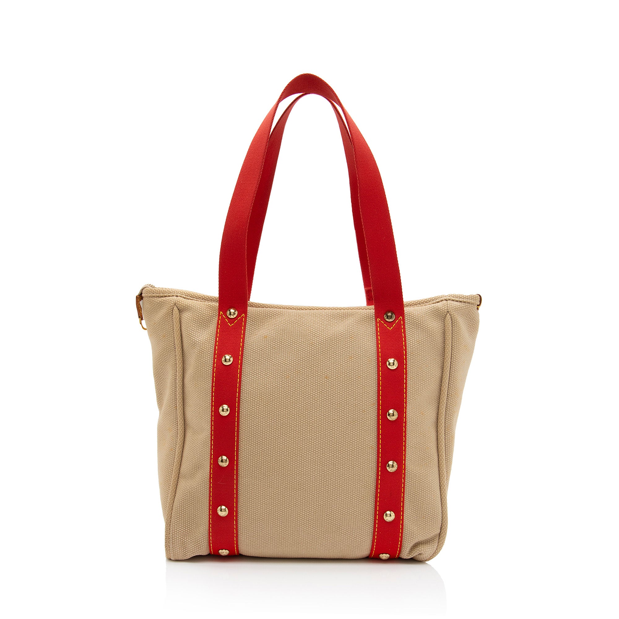 Louis Vuitton Canvas Antigua Cabas MM Tote (SHF-zkEfXc)