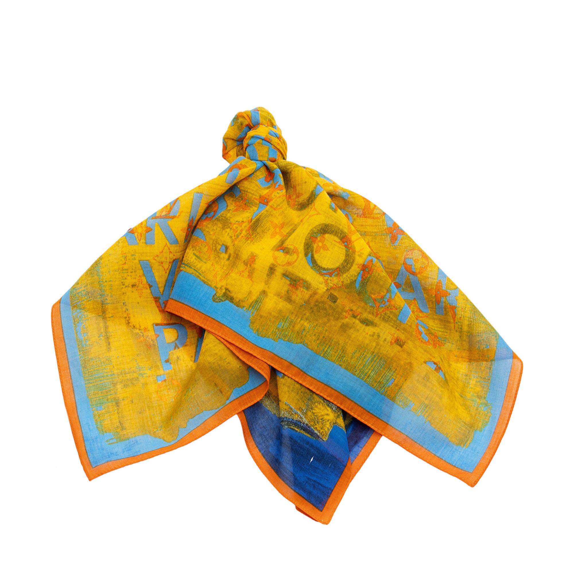 Louis Vuitton x Richard Prince Cotton Pulp Bandana Scarf (SHF-W38vv9)