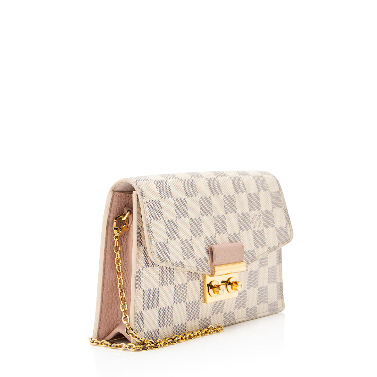 Louis Vuitton Damier Azur Croisette Chain Wallet