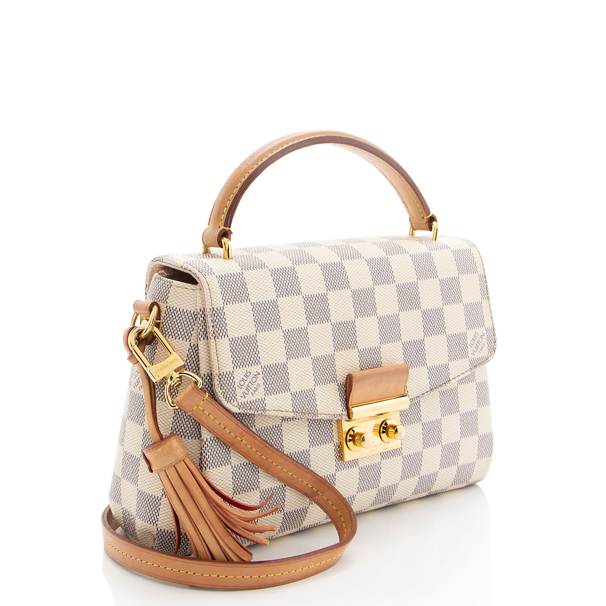 Louis Vuitton Damier Azur Croisette Shoulder Bag (SHF-LgQ1VD)