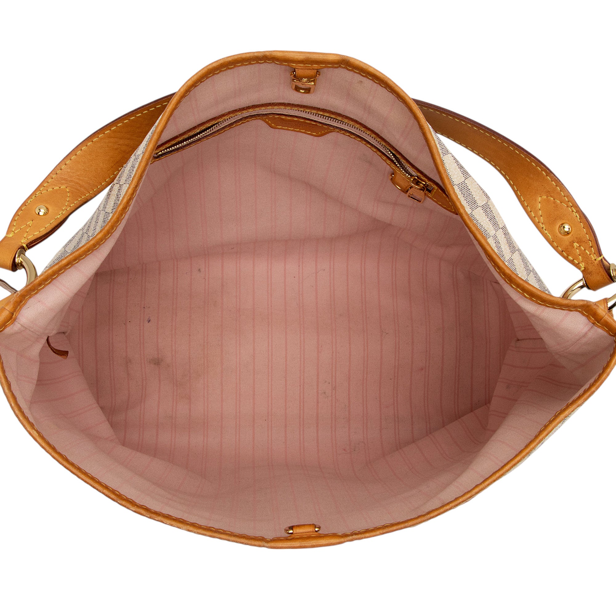 Louis Vuitton Damier Azur Delightful MM Shoulder Bag (SHF-71WTjj)