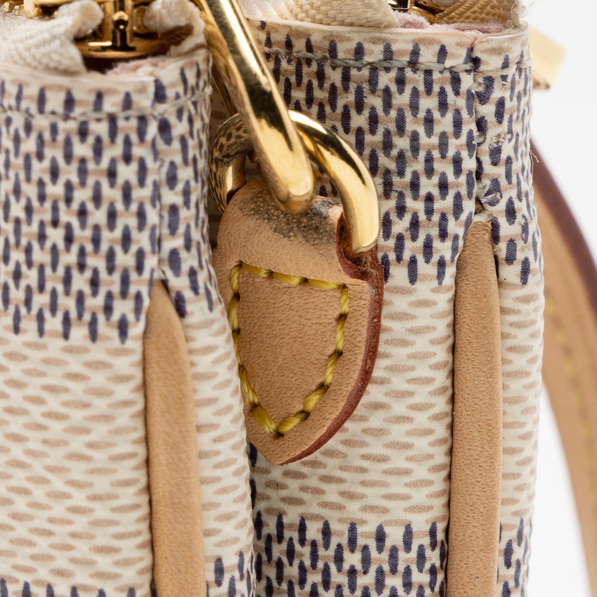 Louis Vuitton Damier Azur Double Zip Pochette (SHF-p269jg)