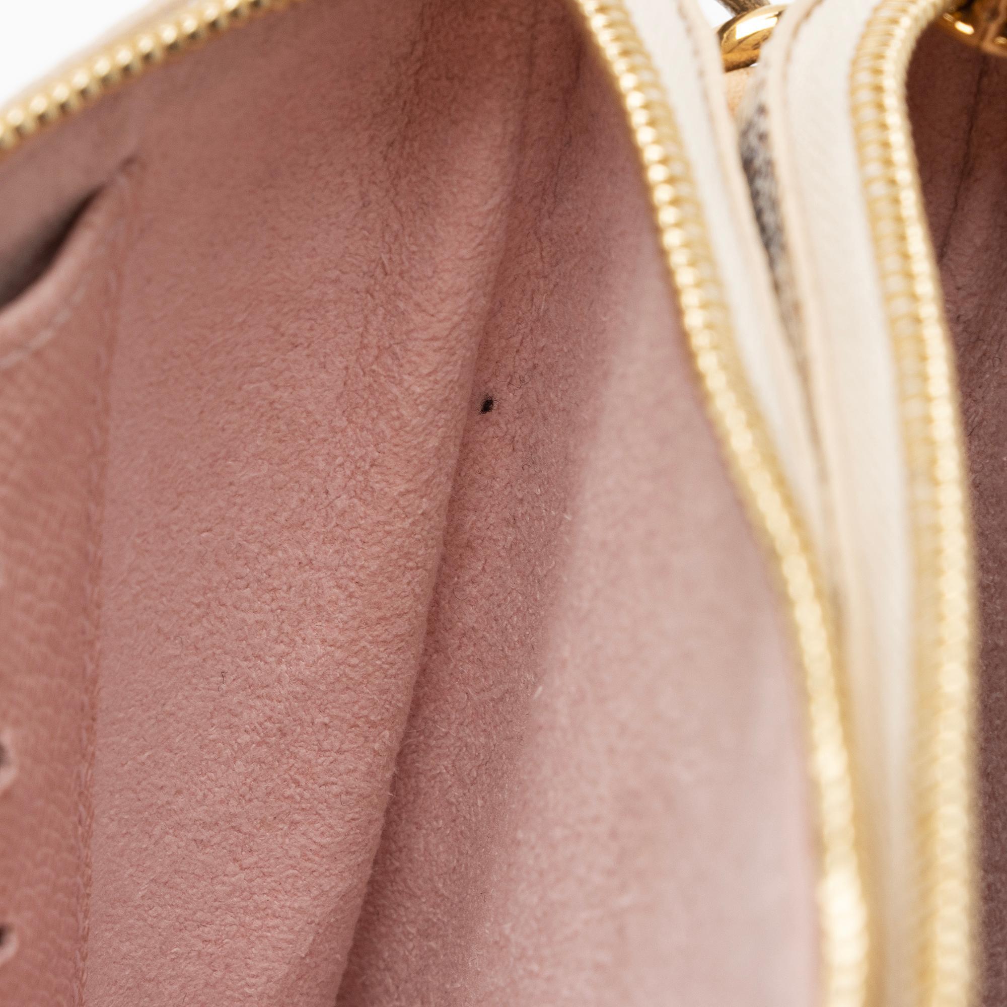 Louis Vuitton Damier Azur Double Zip Pochette (SHF-p269jg)