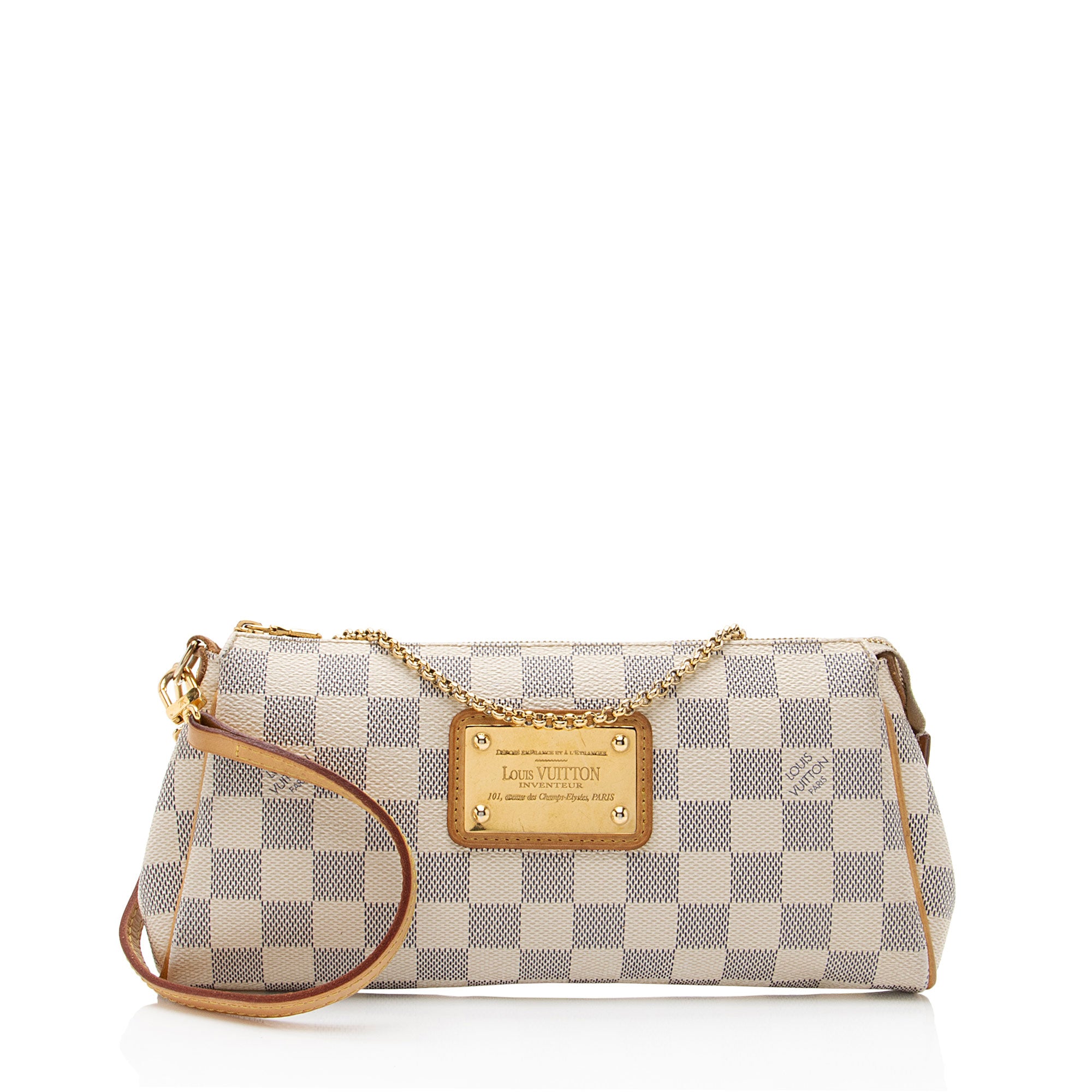 Louis Vuitton Damier Azur Eva Clutch (SHF-71oMG7)