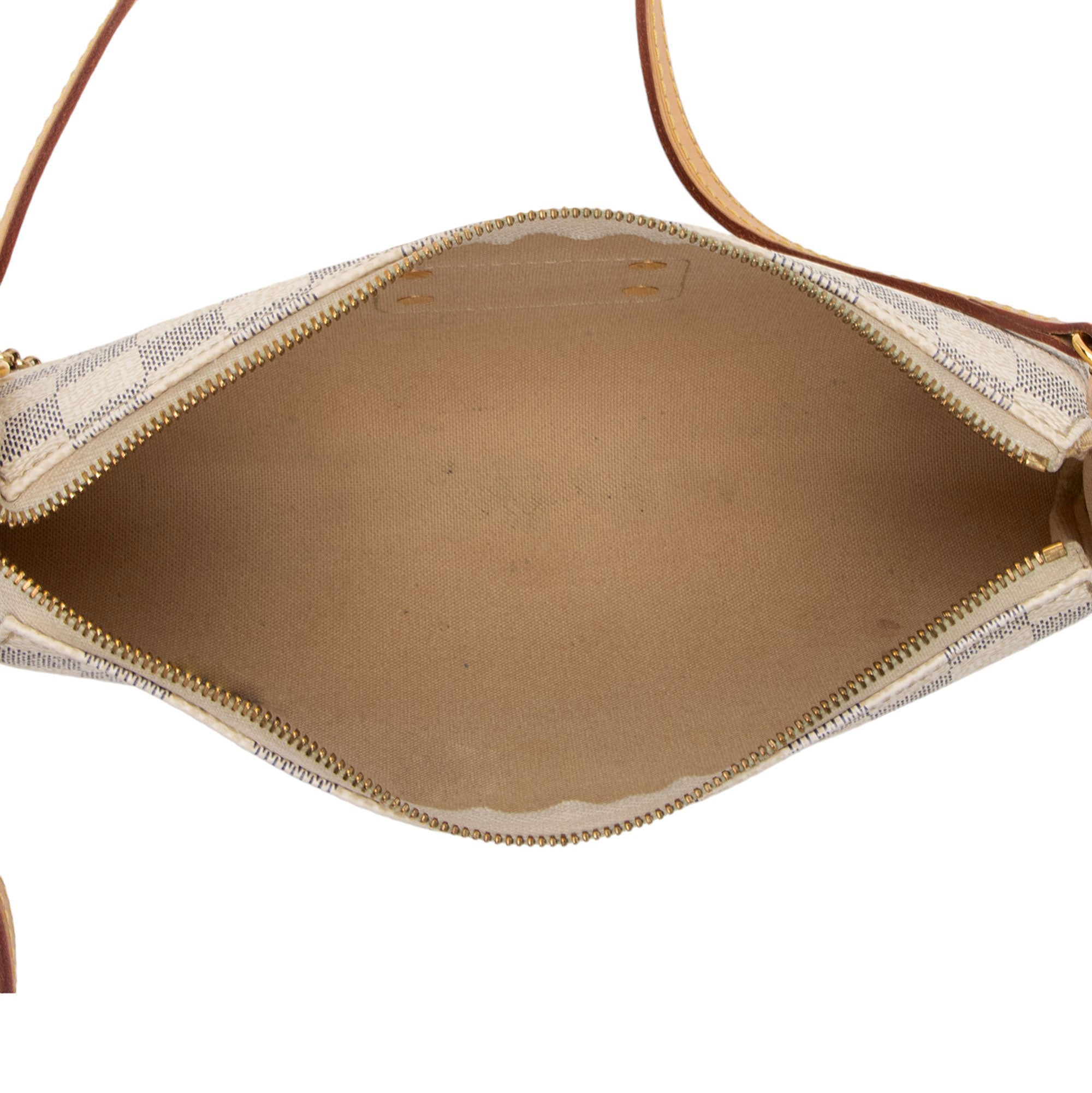 Louis Vuitton Damier Azur Eva Clutch (SHF-71oMG7)