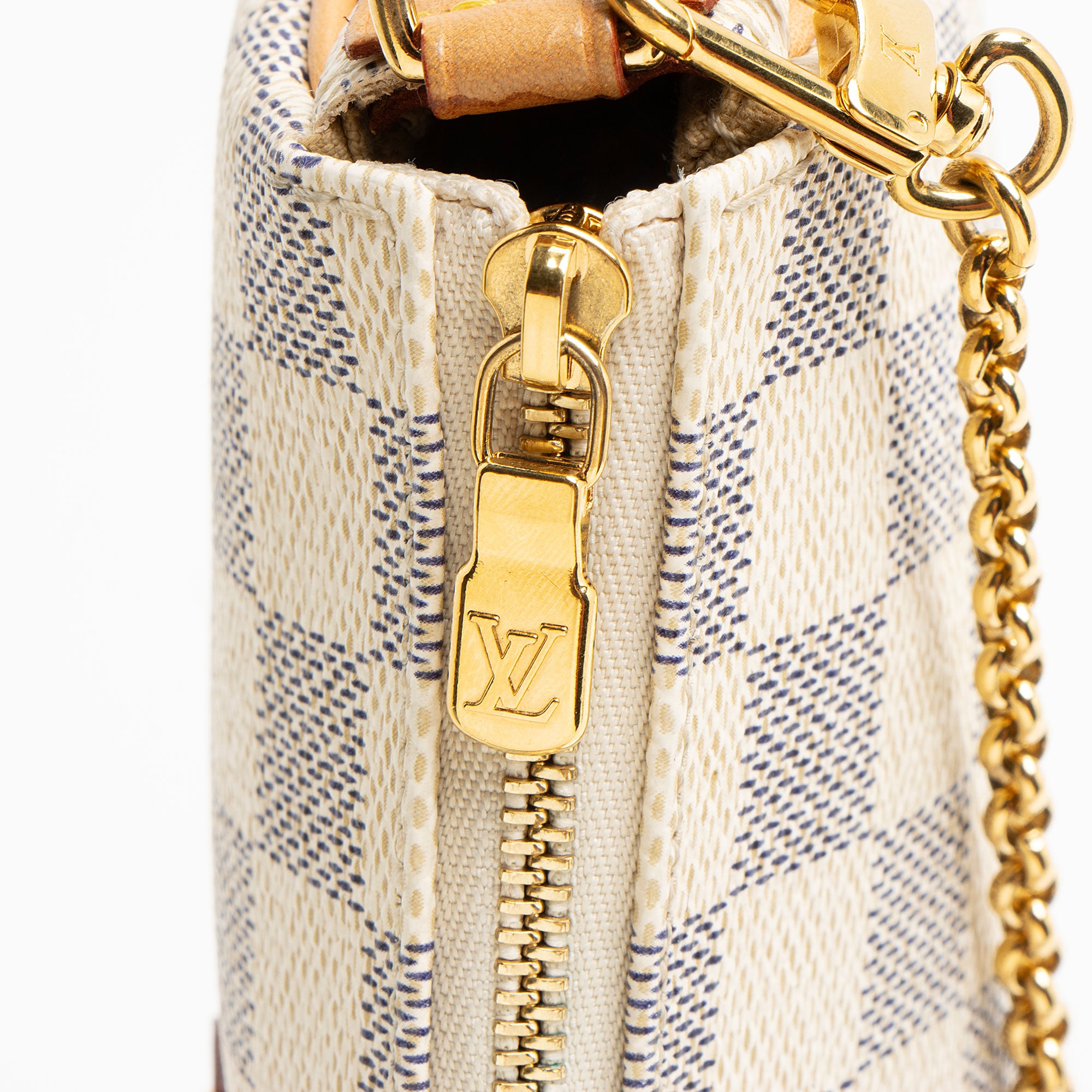 Louis Vuitton Damier Azur Eva Clutch (SHF-QMSwkO)