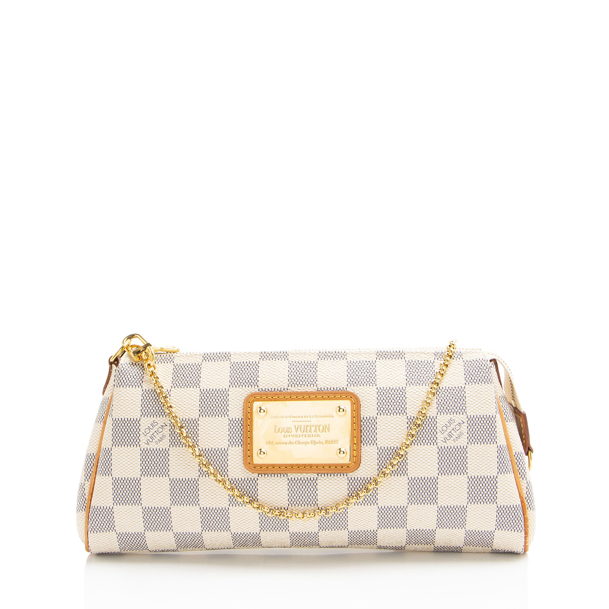 Louis Vuitton Damier Azur Eva Clutch (SHF-QMSwkO)
