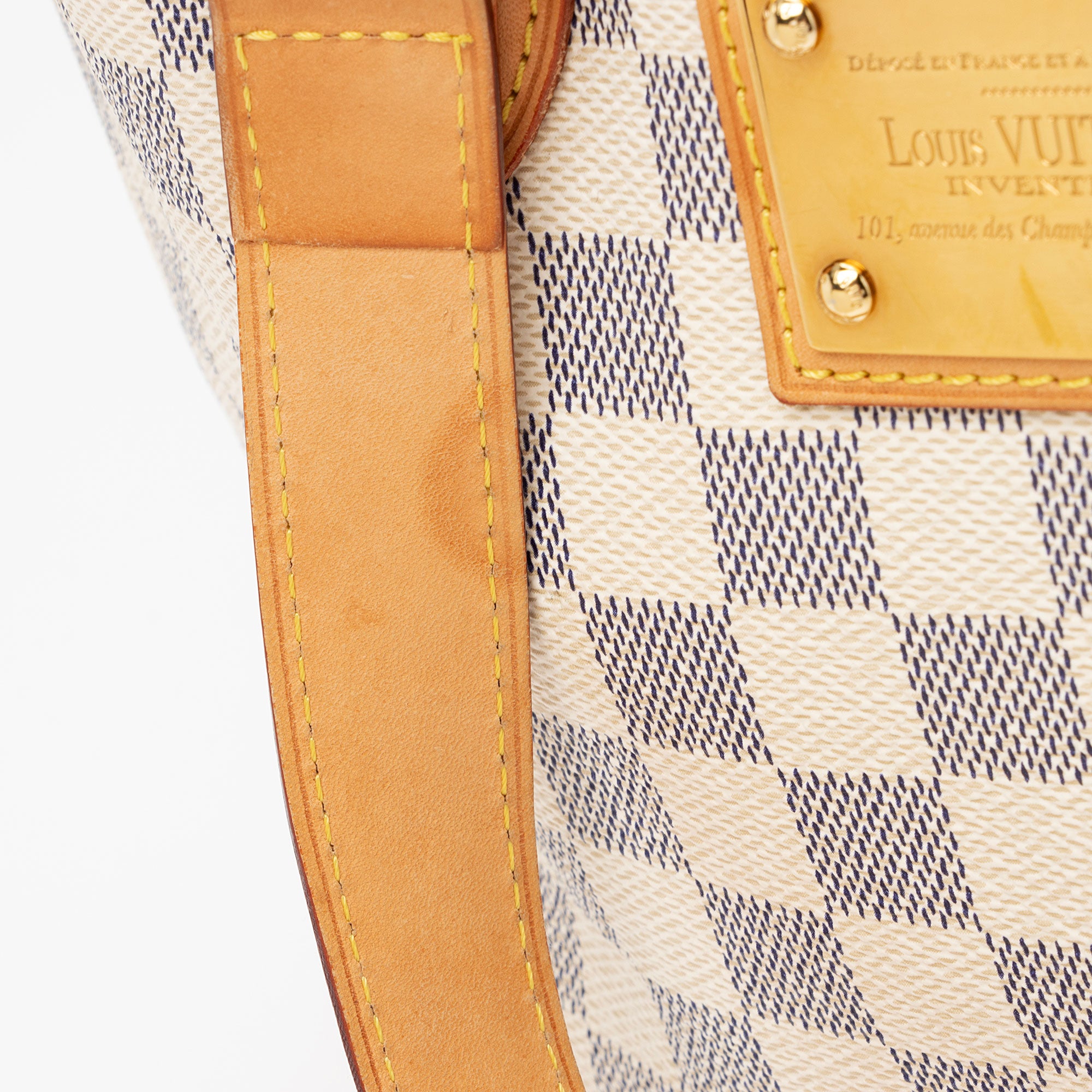 Louis Vuitton Damier Azur Hampstead PM Tote (SHF-04cfi0)