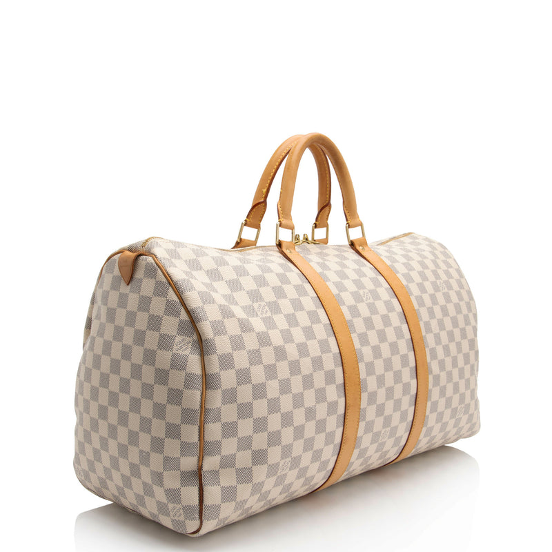 Louis Vuitton Damier Azur Keepall 50 Duffle Bag (SHF-pwEGPv)