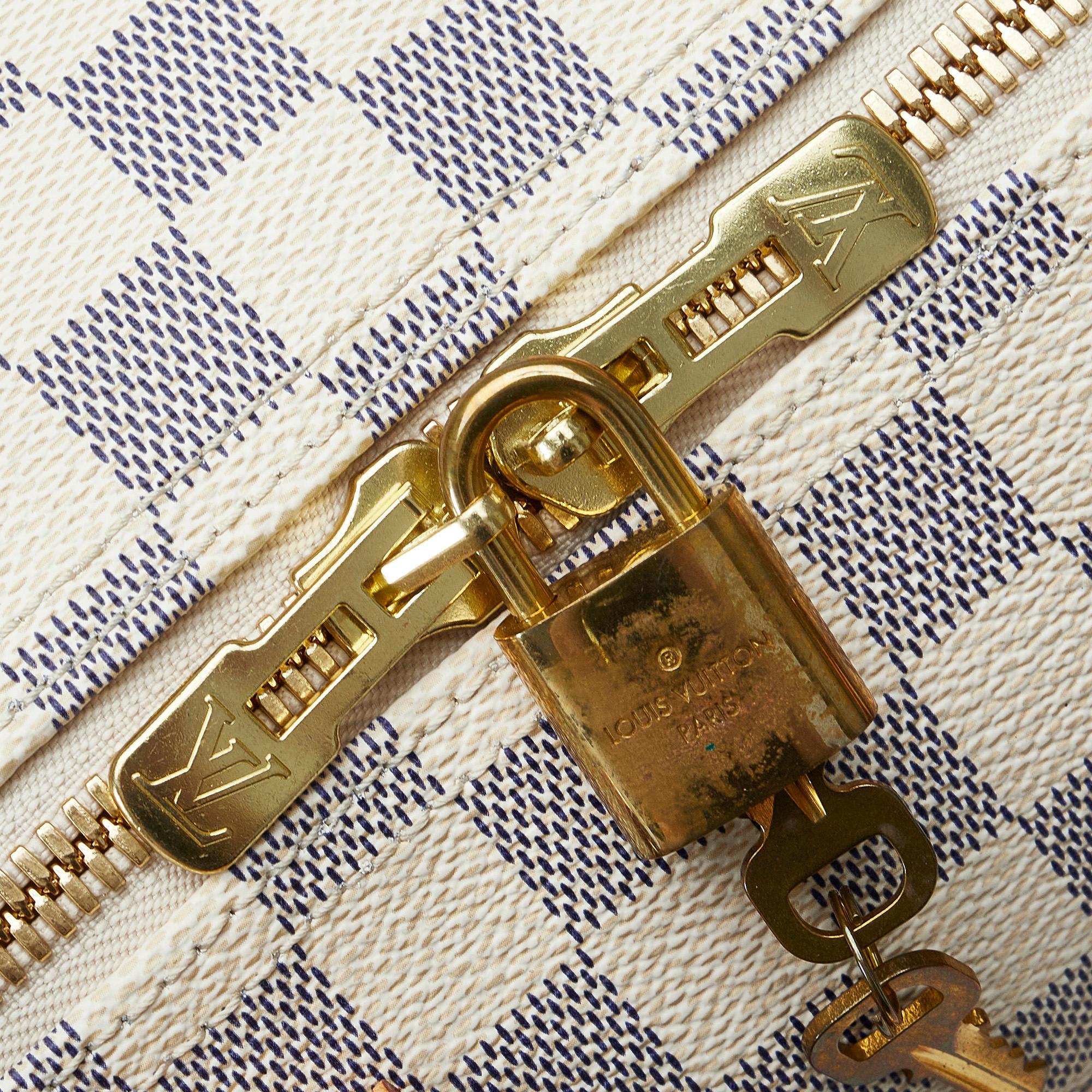 Louis Vuitton Damier Azur Keepall Bandouliere 45 (SHG-9B9KRk)