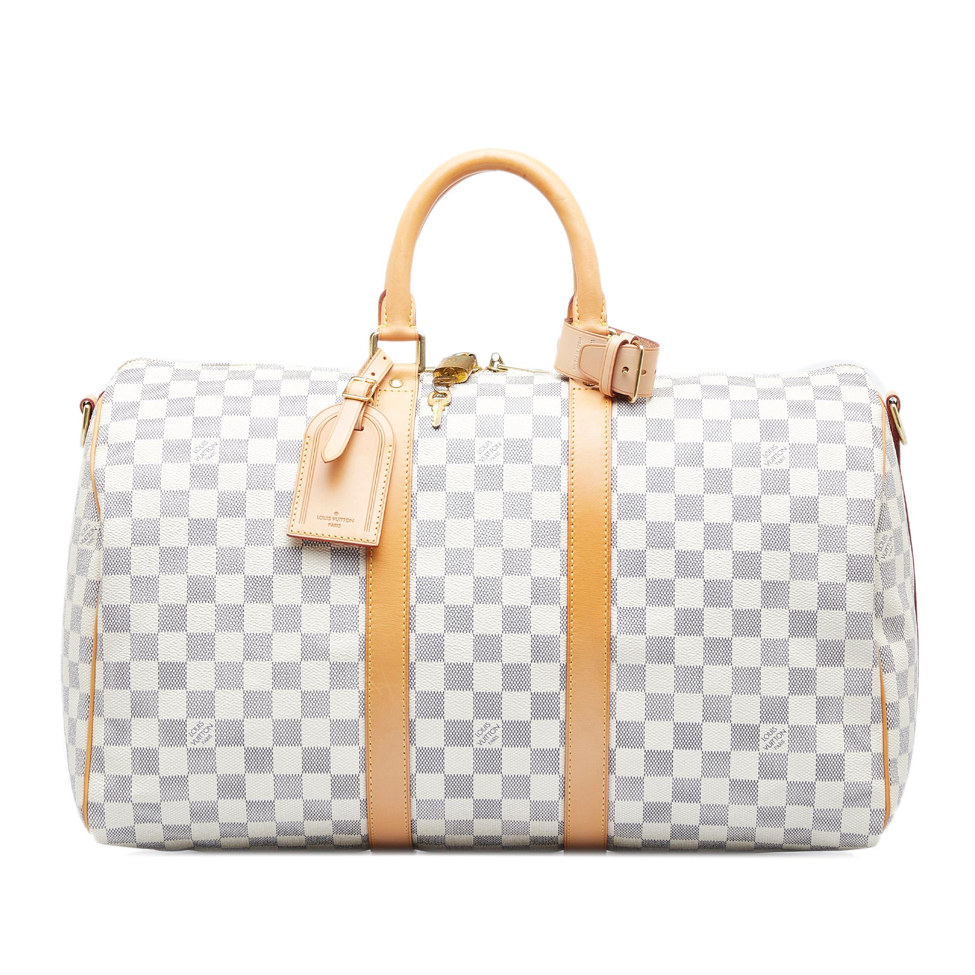 Louis Vuitton Damier Azur Keepall Bandouliere 45 (SHG-9B9KRk)
