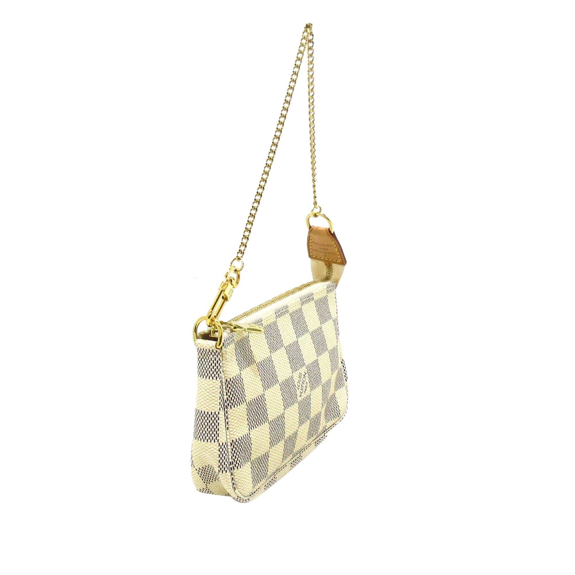 Louis Vuitton Damier Azur Mini Pochette Accessoires (SHG-XshSRx)