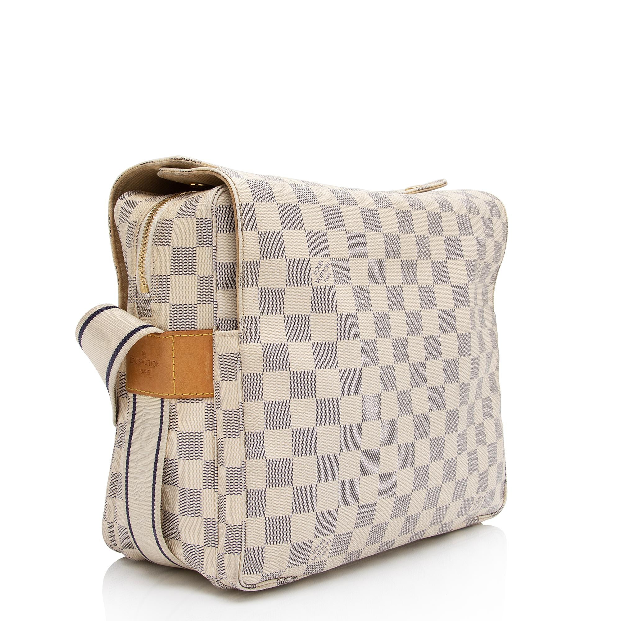 Louis Vuitton Damier Azur Naviglio Messenger Bag (SHF-FfGlsH)