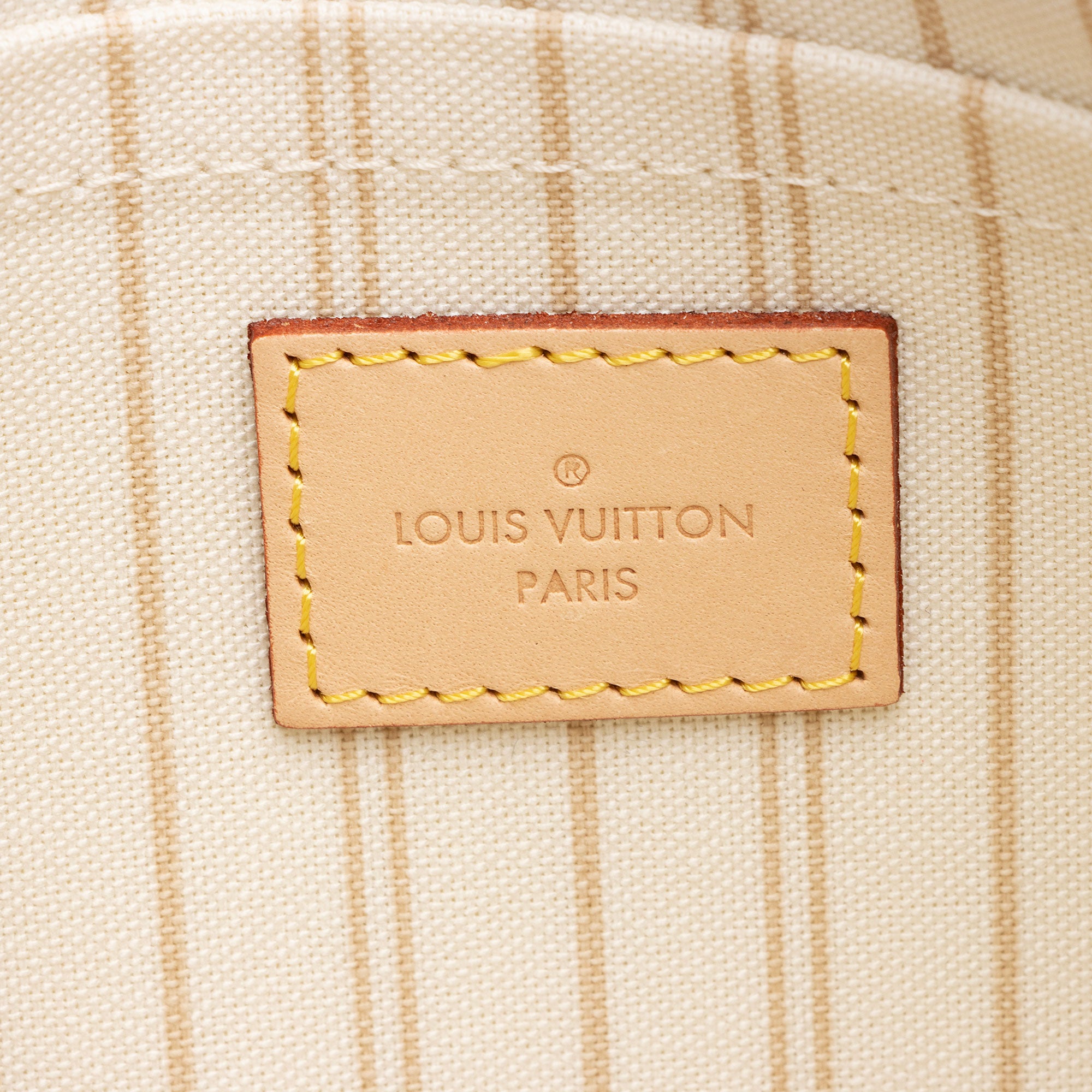 Louis Vuitton Damier Azur Neverfull GM Pochette (SHF-ToEa6z)